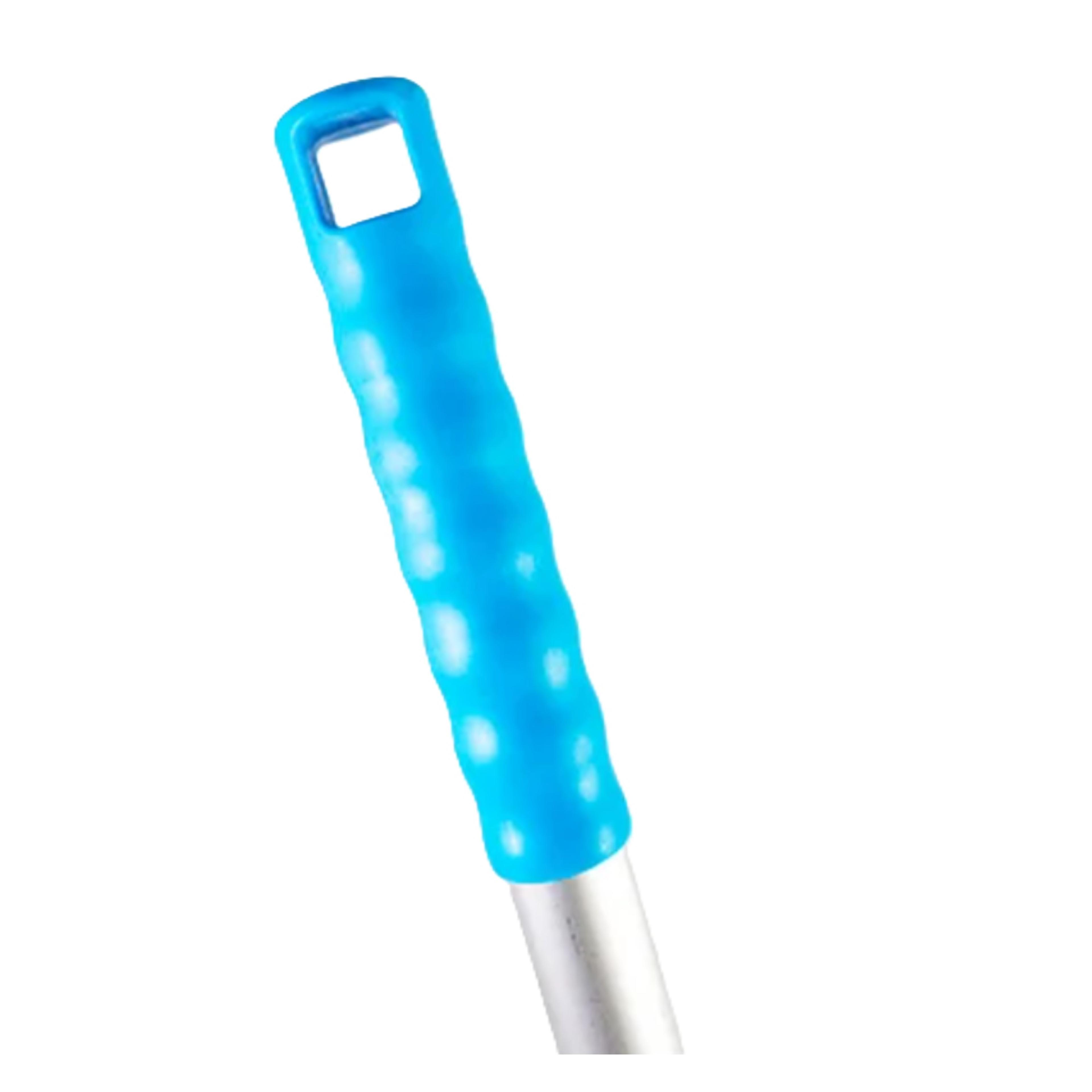 1200mm Aluminium Handle With White Thread - Blue