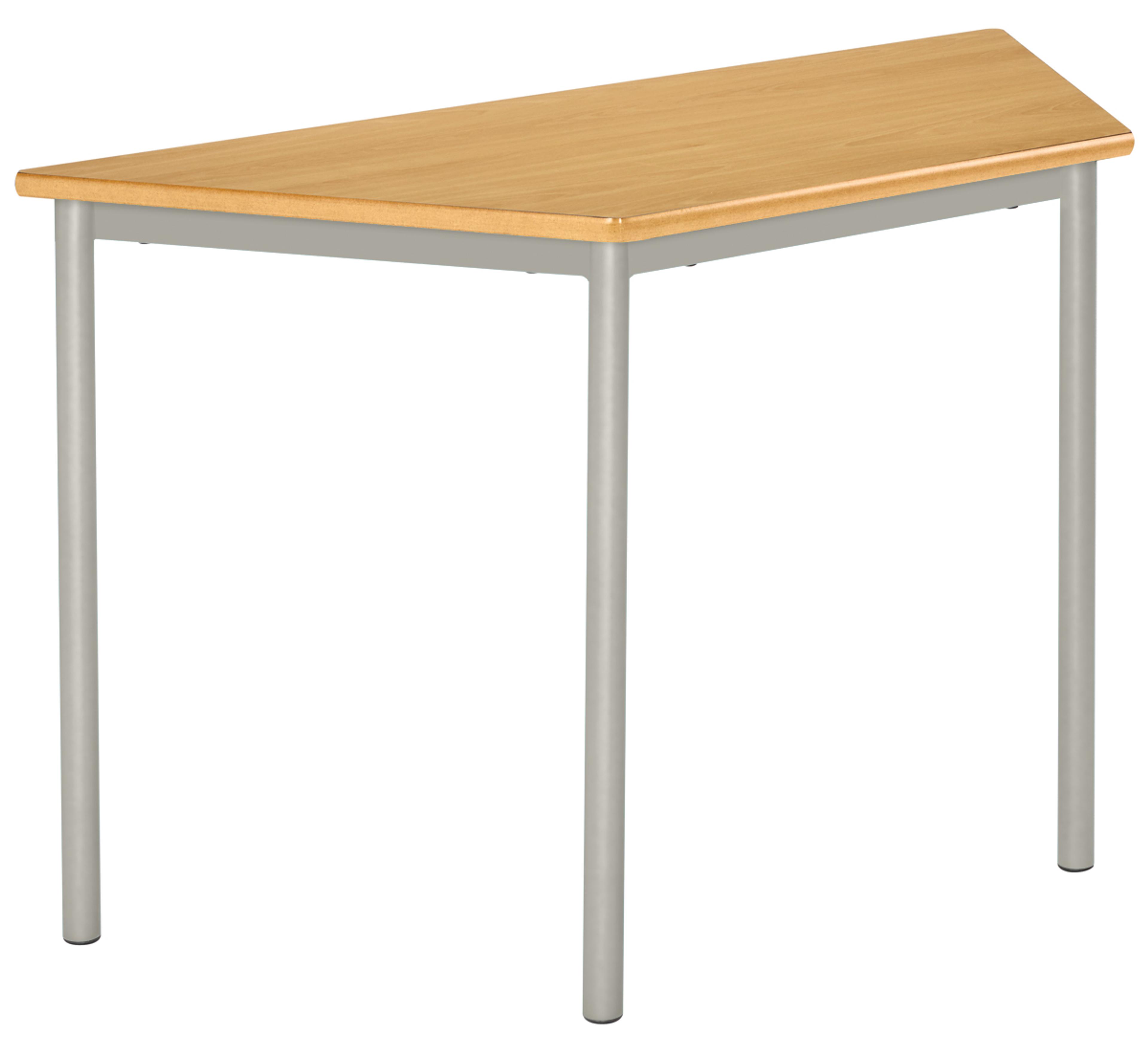 RT32 Fully Welded Trapezoidal Table, 1200x600 mm - 11-14 Years - Beech