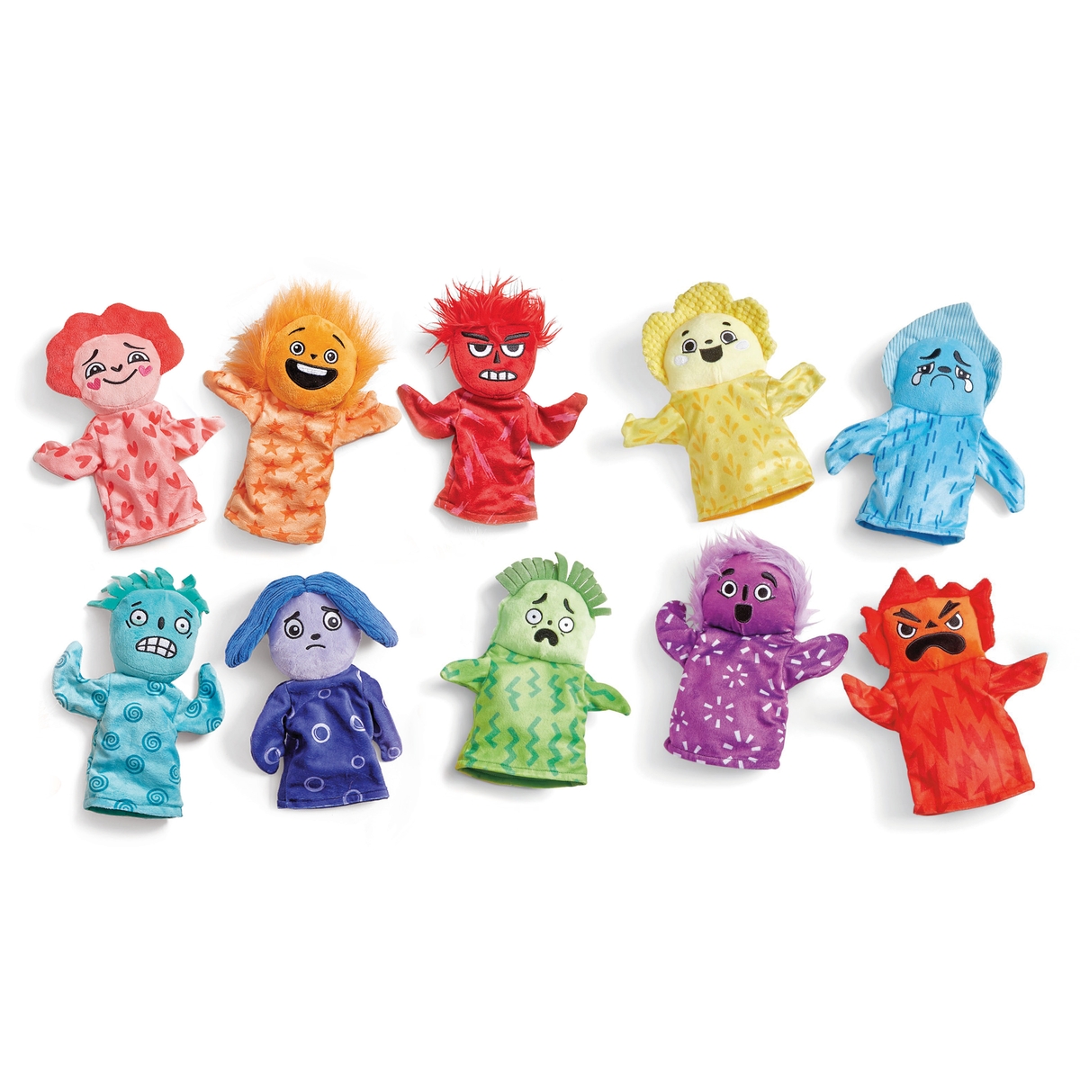Learning Resources Feelings Family Hand Puppets - Pack of 10 | HP061118 ...