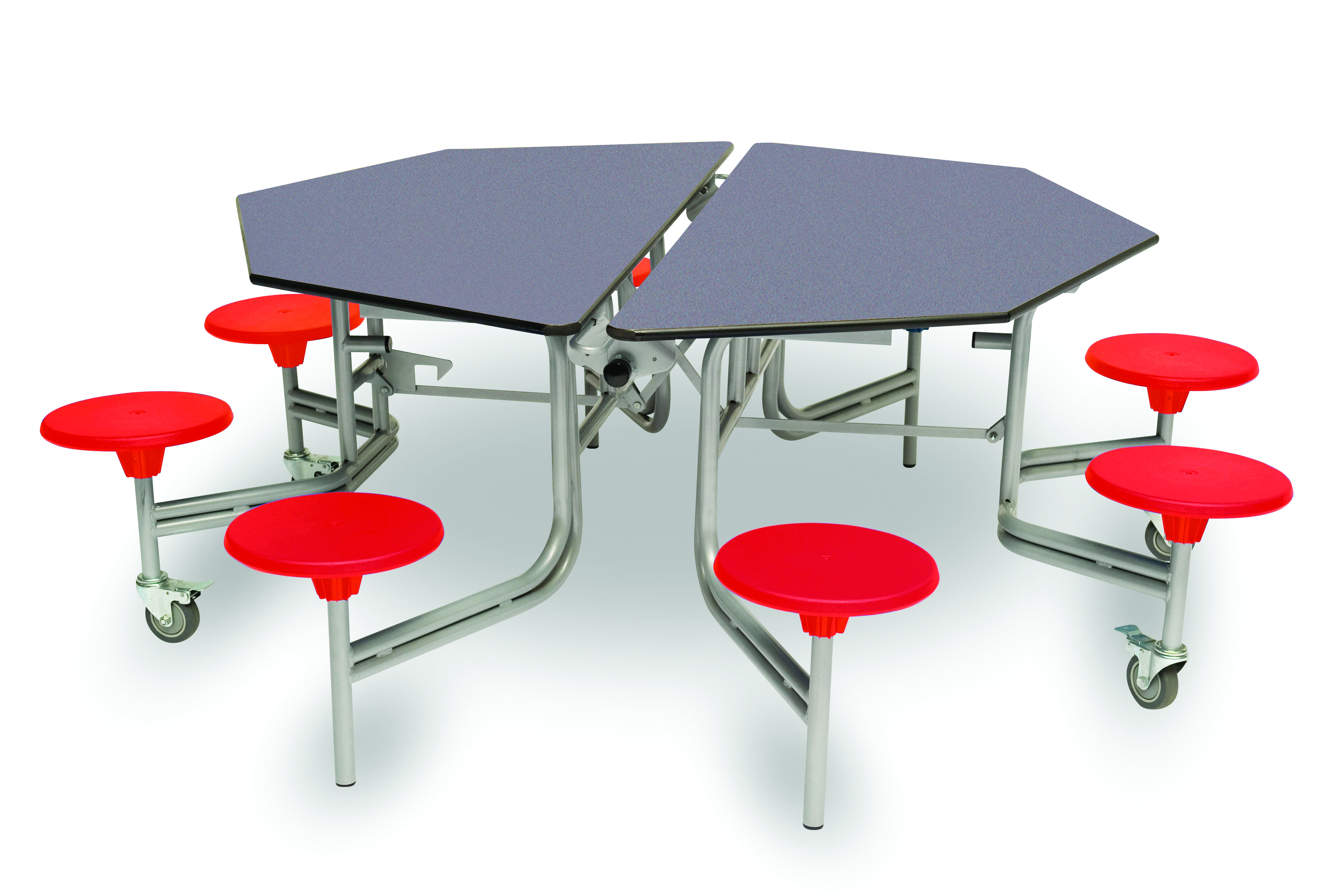 Oct Folding Table 8 Seat - BlueGrey-Red