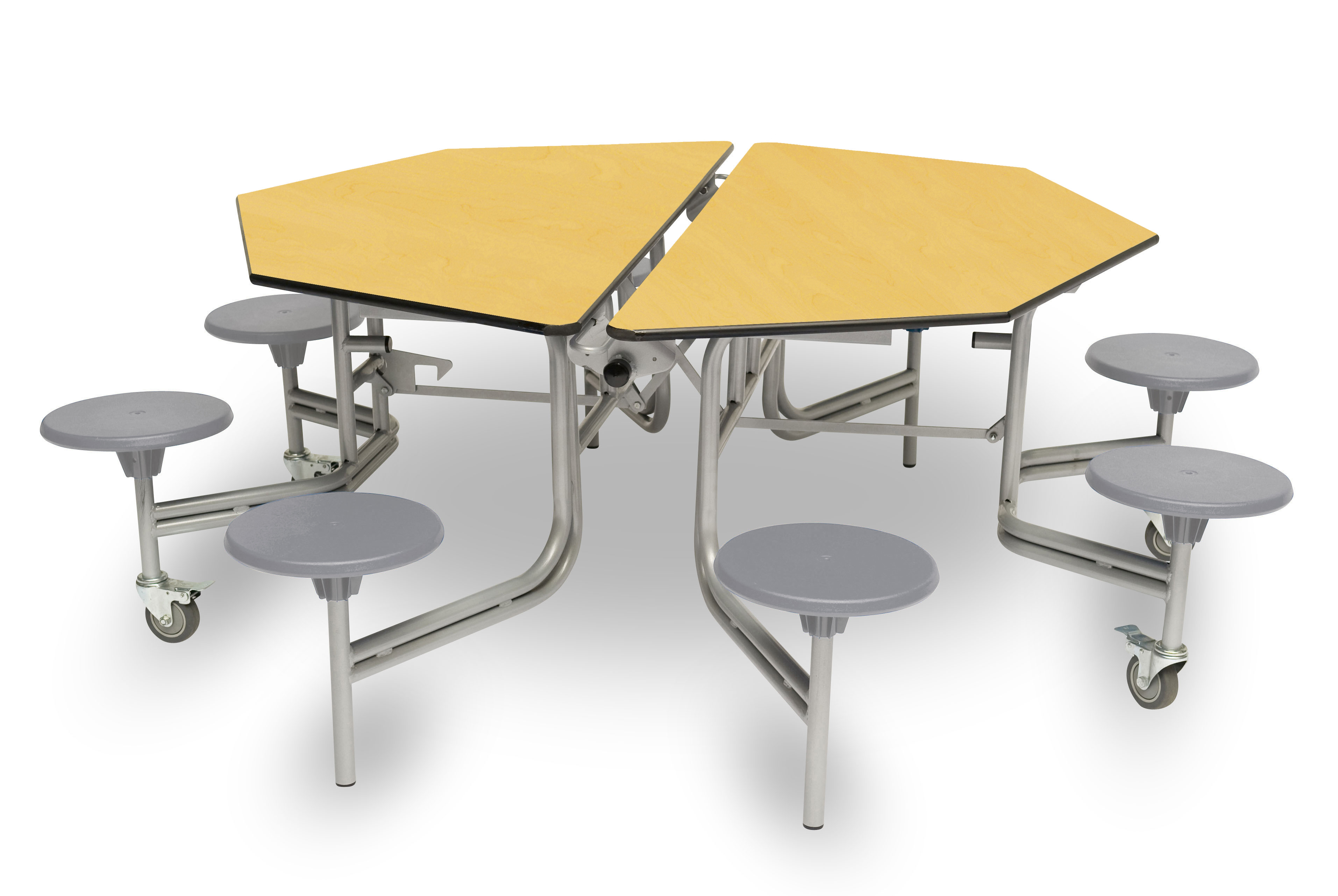 Oct Folding Table 8 Seat - Maple GrySeat