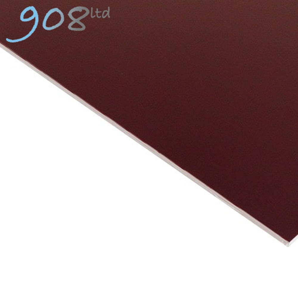 External Laminate Gloss 2 ply - Burgundy/White - 610x400x1.5mm