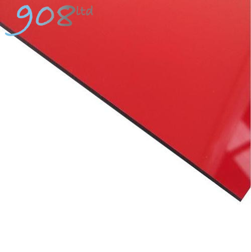 External Laminate Gloss 2 ply - Red/Black - 610x400x1.5mm