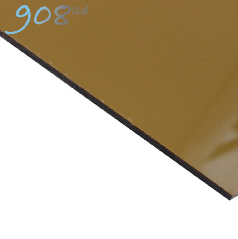 External Laminate Gloss 2 ply - Gold/Black - 610x400x1.5mm