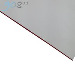 External Laminate Matt - White/Red - 610x400x0.7mm