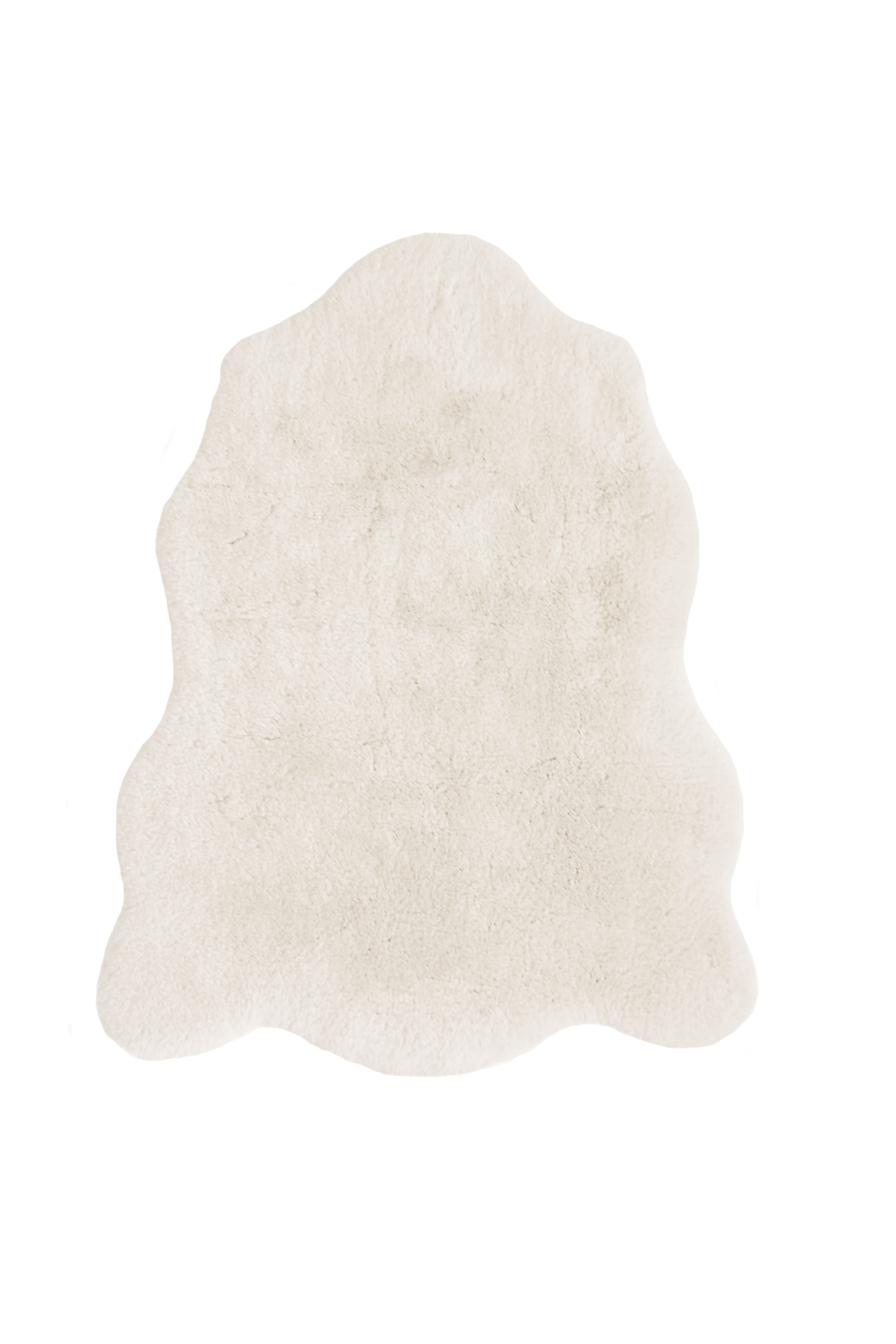 Luxury Faux Fur Rug Single - Ivory