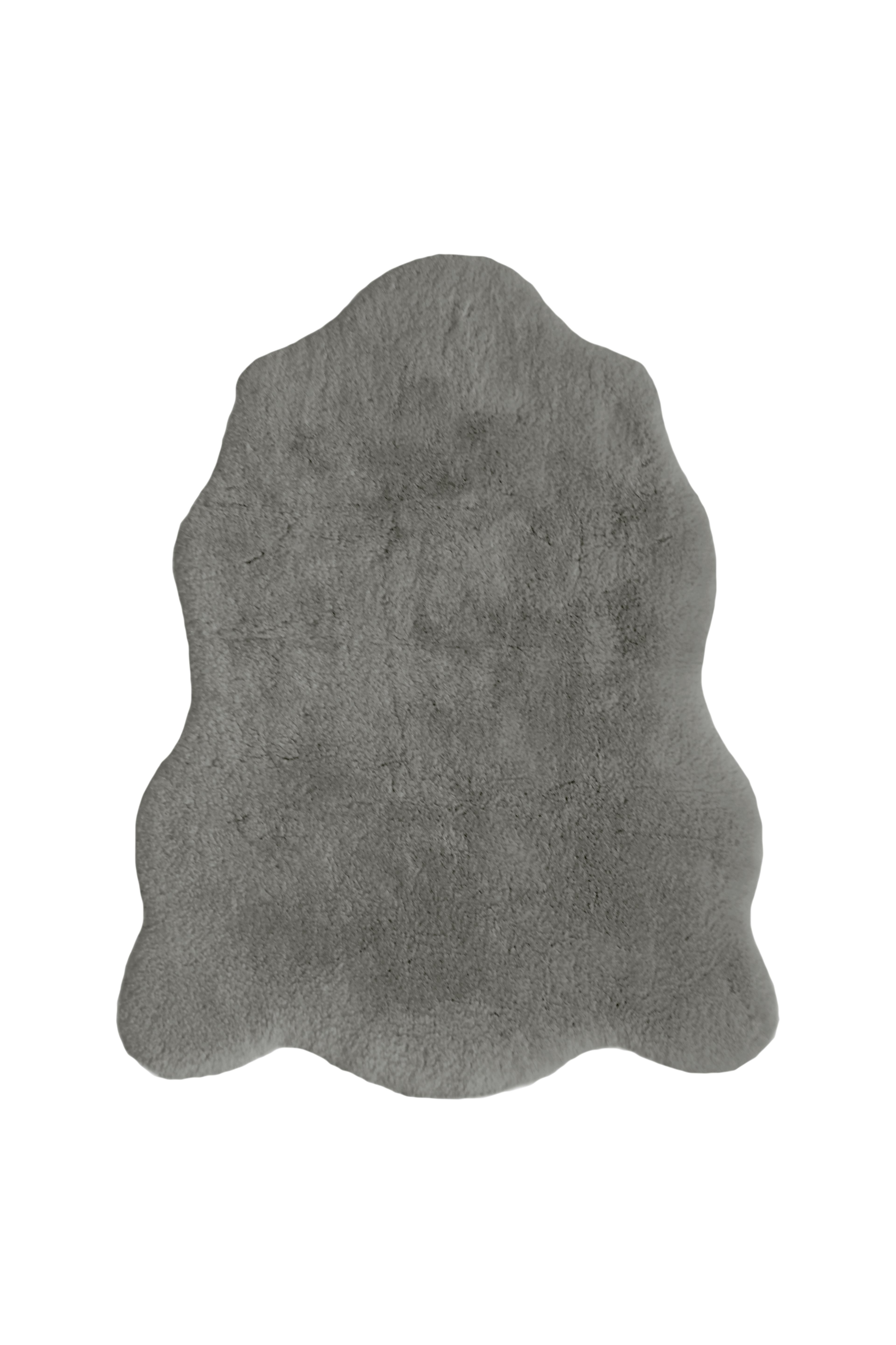 Luxury Faux Fur Rug Single - 70 x 90cm - Grey