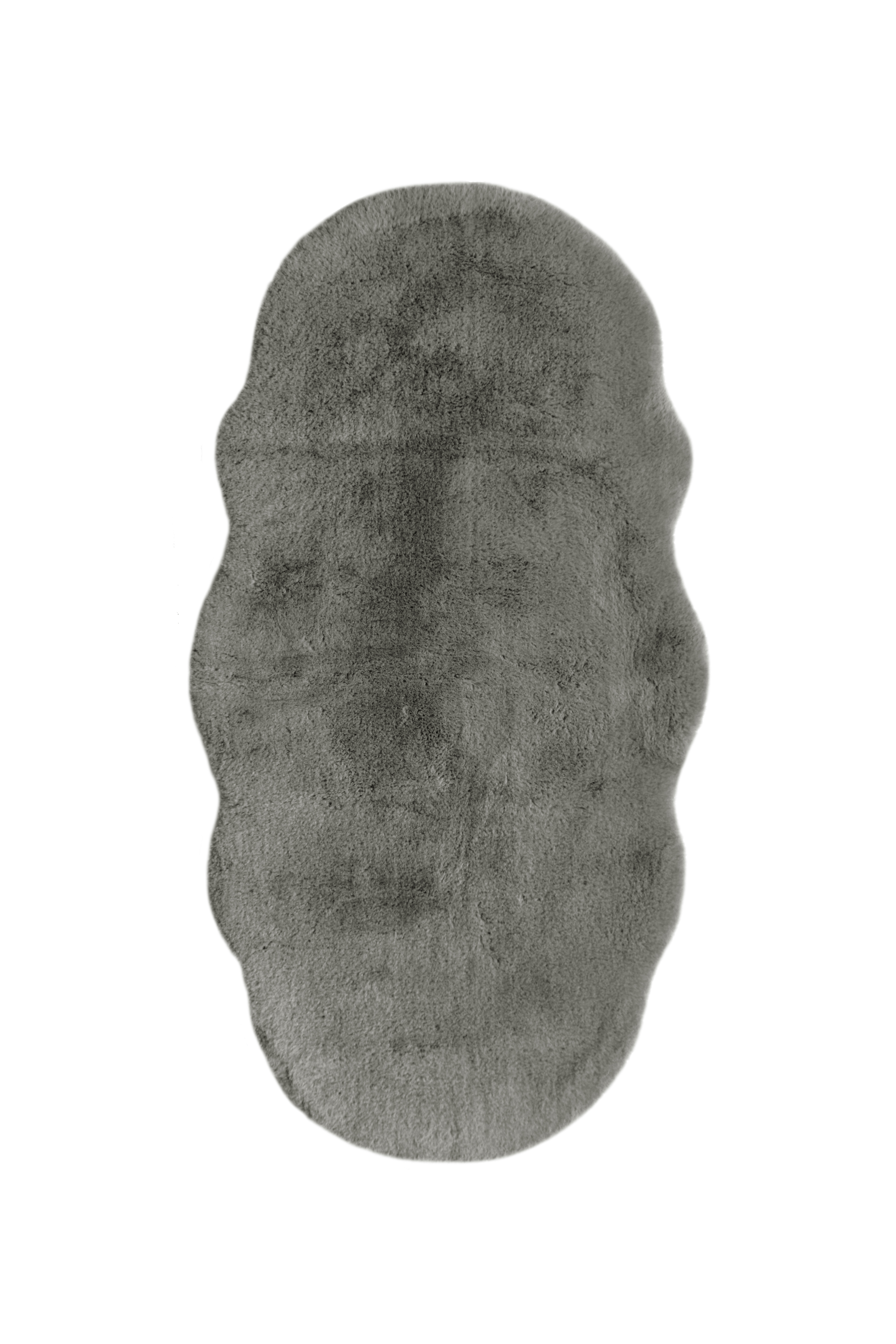 Luxury Faux Fur Rug Double - Grey
