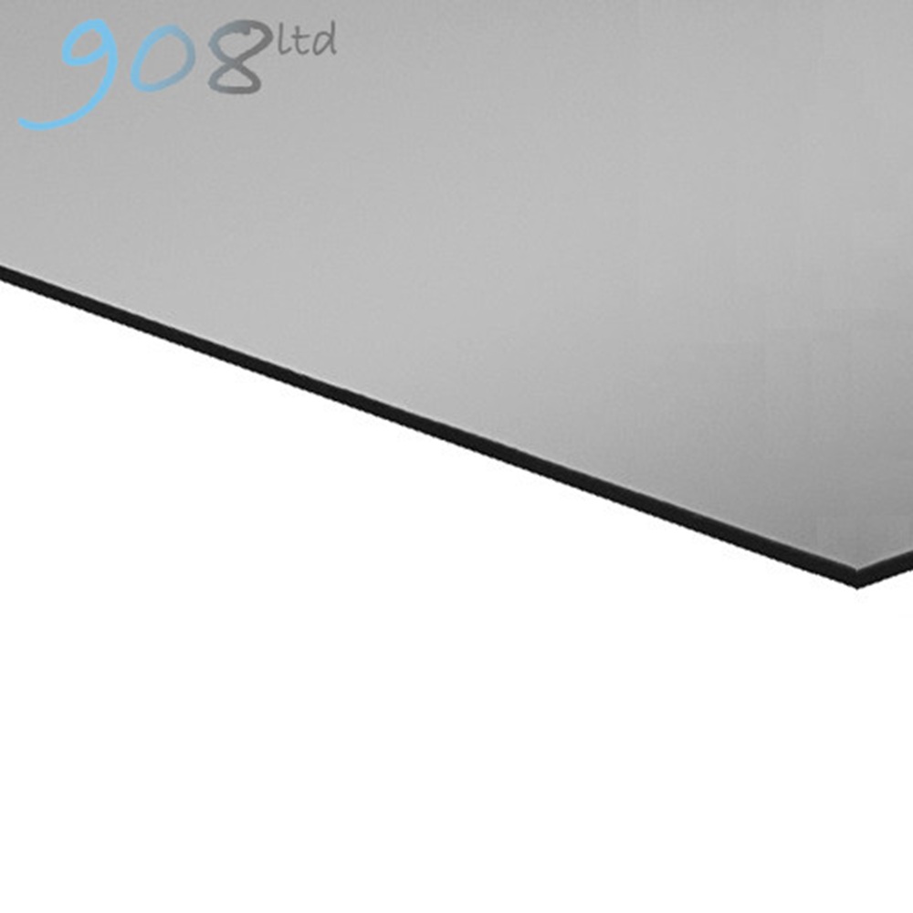 Flexline High Gloss - Silver/Black - 610x400x1.5mm