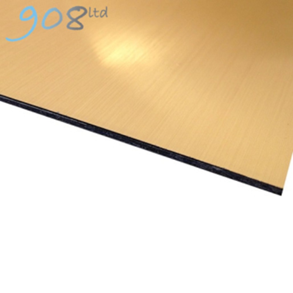 Flexline Laminate Matt - Euro Gold/Black - 500x300x0.6mm
