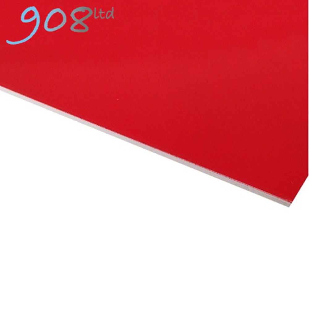Flexline Laminate Matt - - Red/White - 900x500x1.5mm