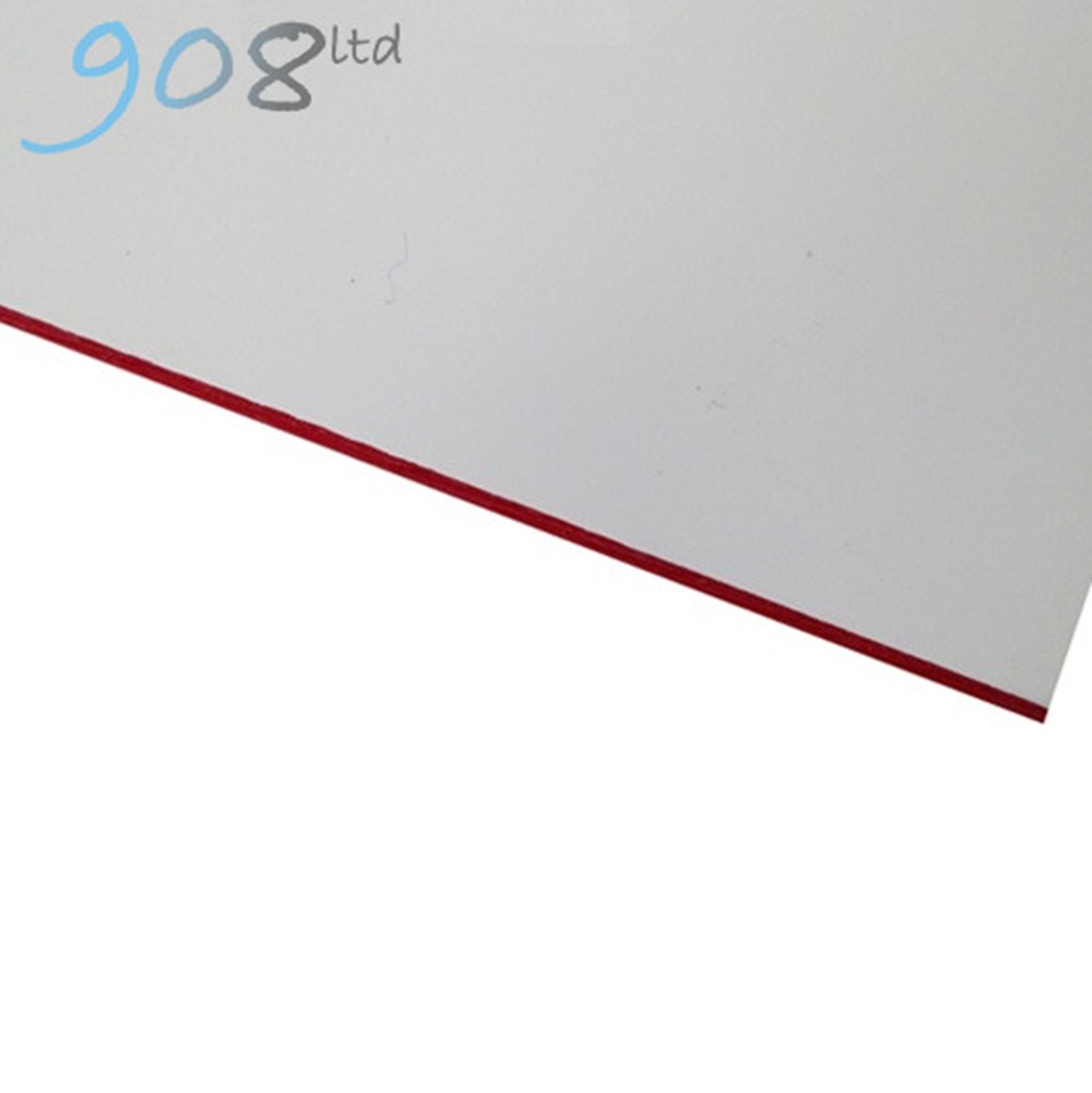 Flexline Laminate Matt - White/Red - 900x500x1.5mm