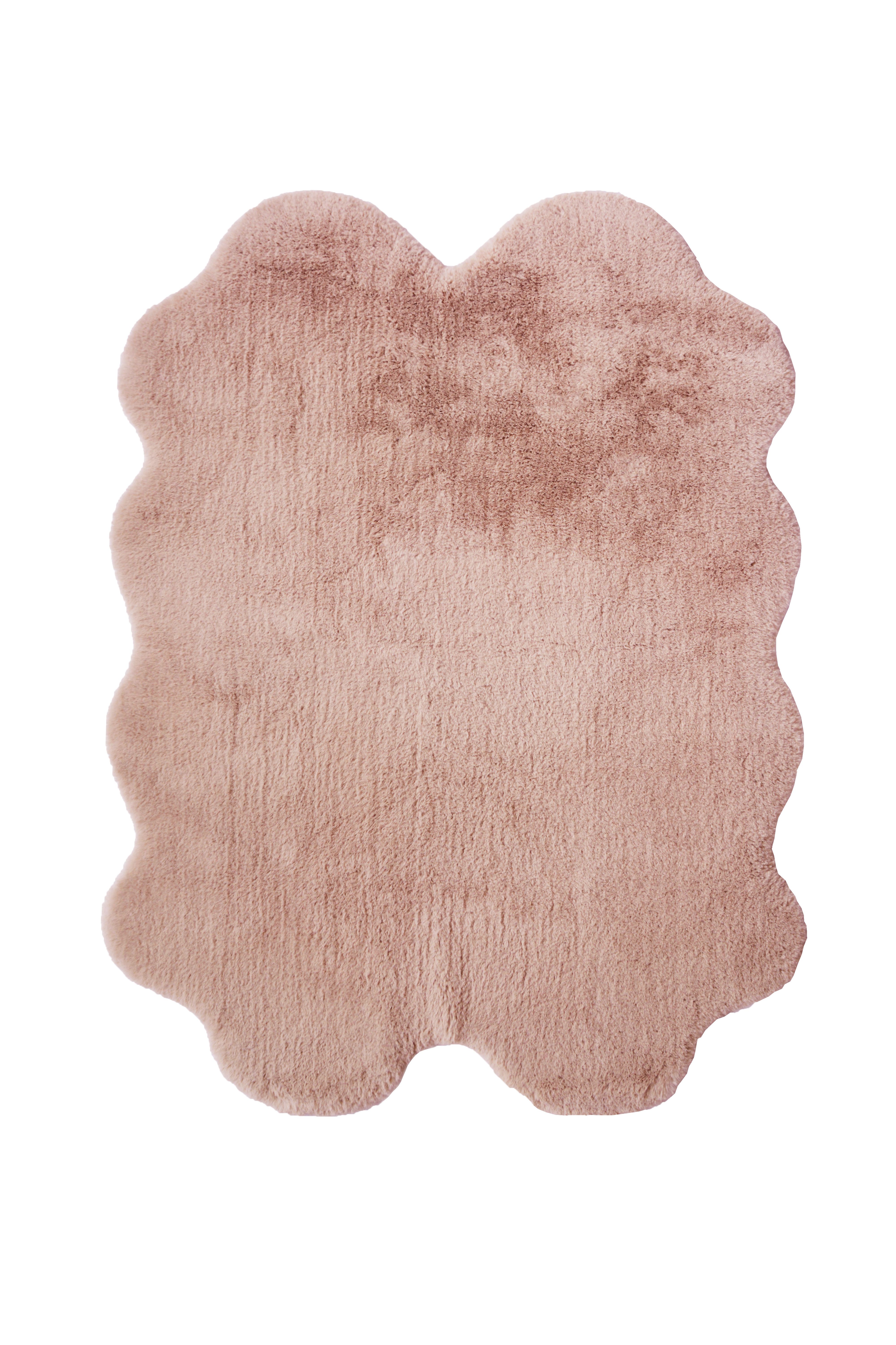 Luxury Faux Fur Rug - Quad - Blush