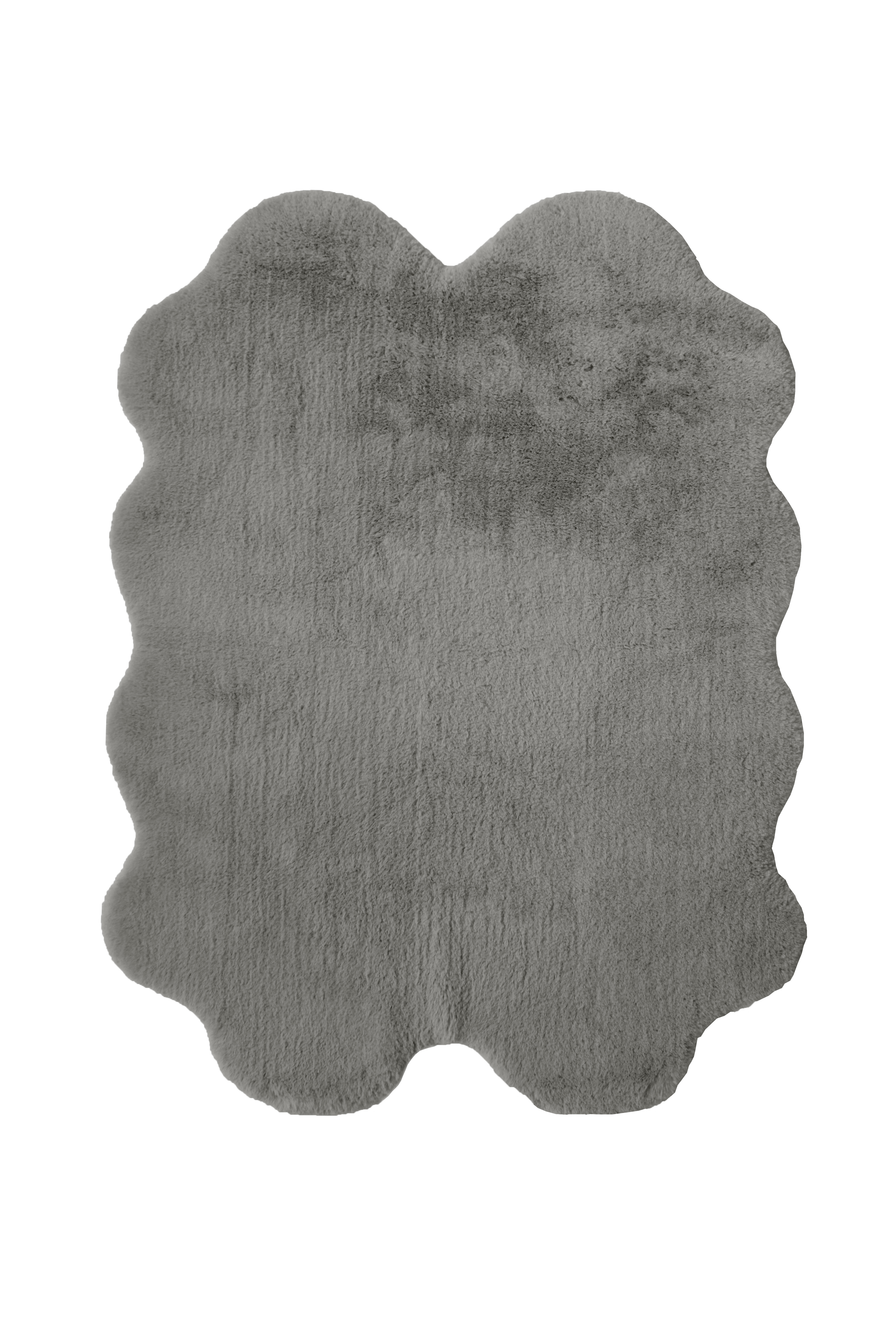 Luxury Faux Fur Rug - Quad - Grey