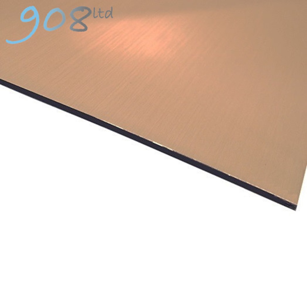 Flexline Laminate Brushed - Copper/Black  - 500x300x1.5mm