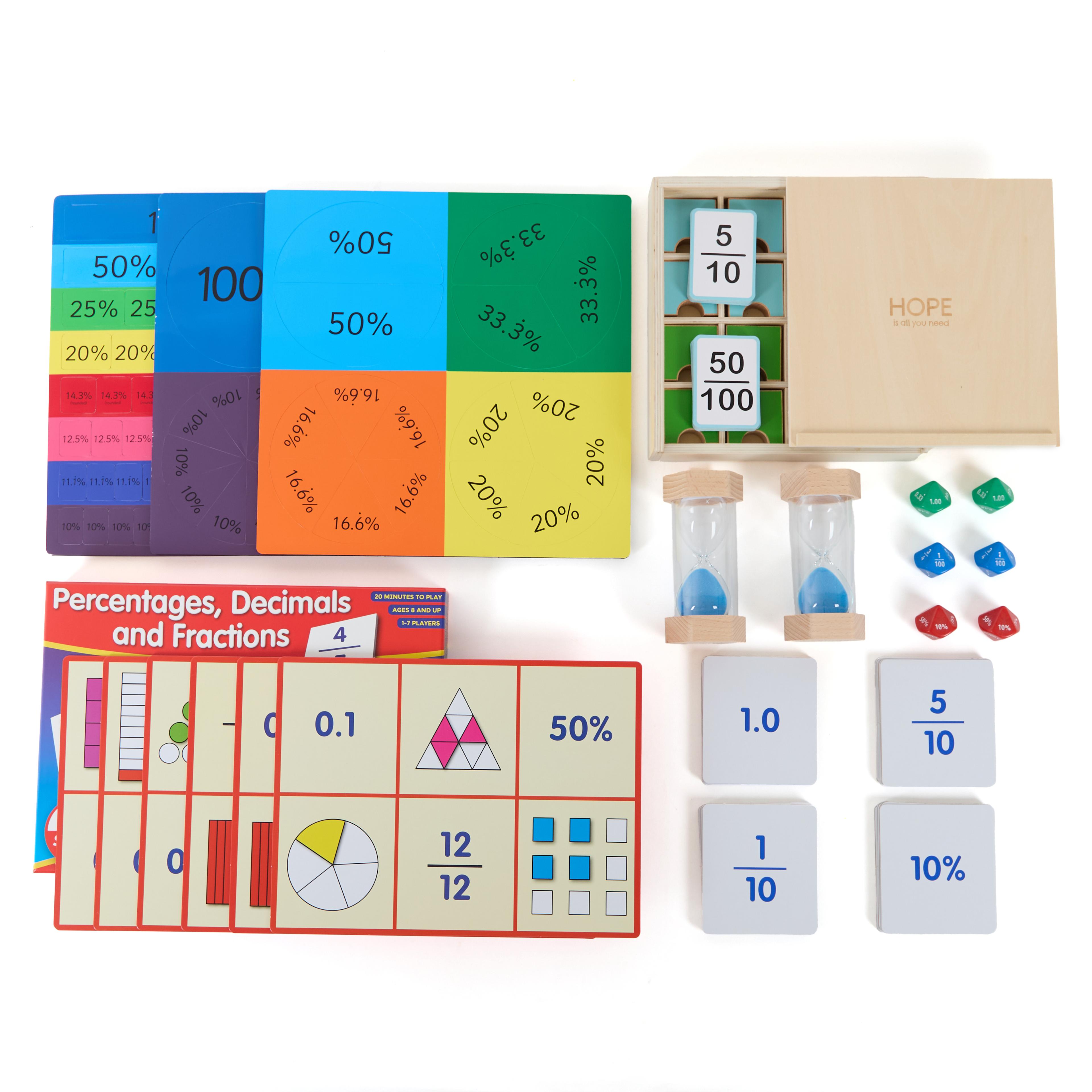 Fractions, Decimals and Percentages Pack from Hope Education