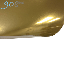 Laser Foil - Brushed - Gold/Black - 610x305x0.2mm