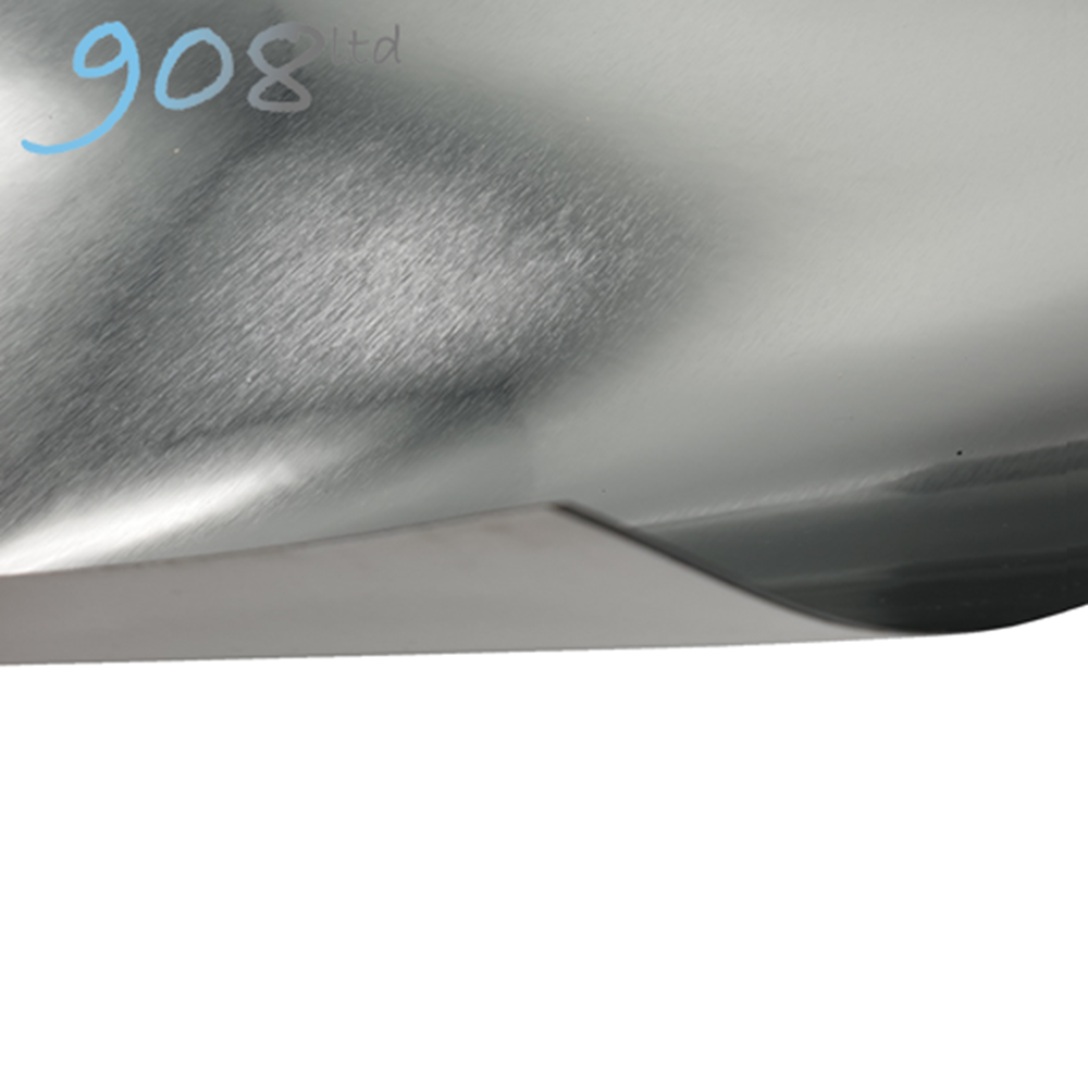 Laser Foil - Brushed - Silver/Black - 610x305x0.2mm