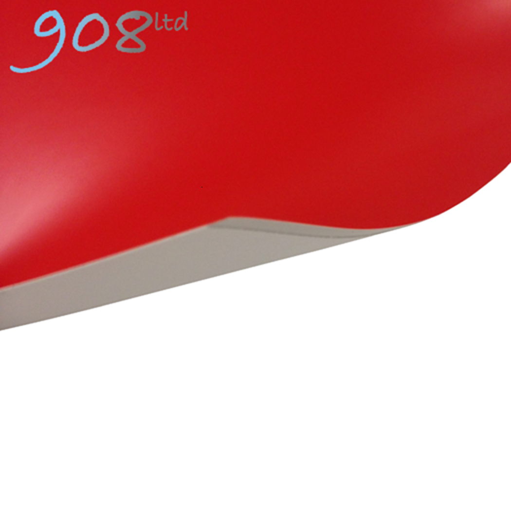 Laserfoil - Gloss - Red/White - 610x305x0.2mm
