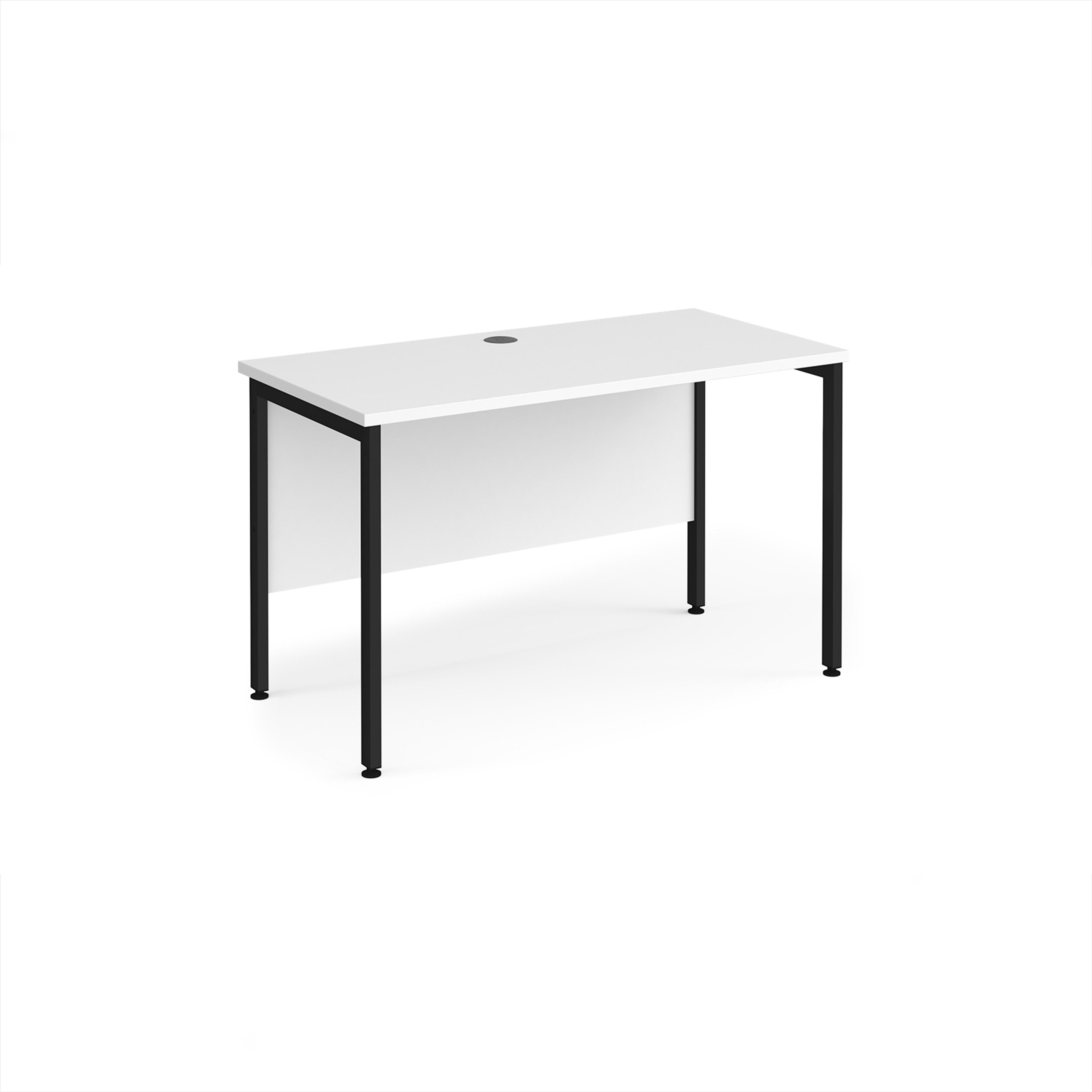 Maestro 25 Desk 1200x600mm - White - Black Frame