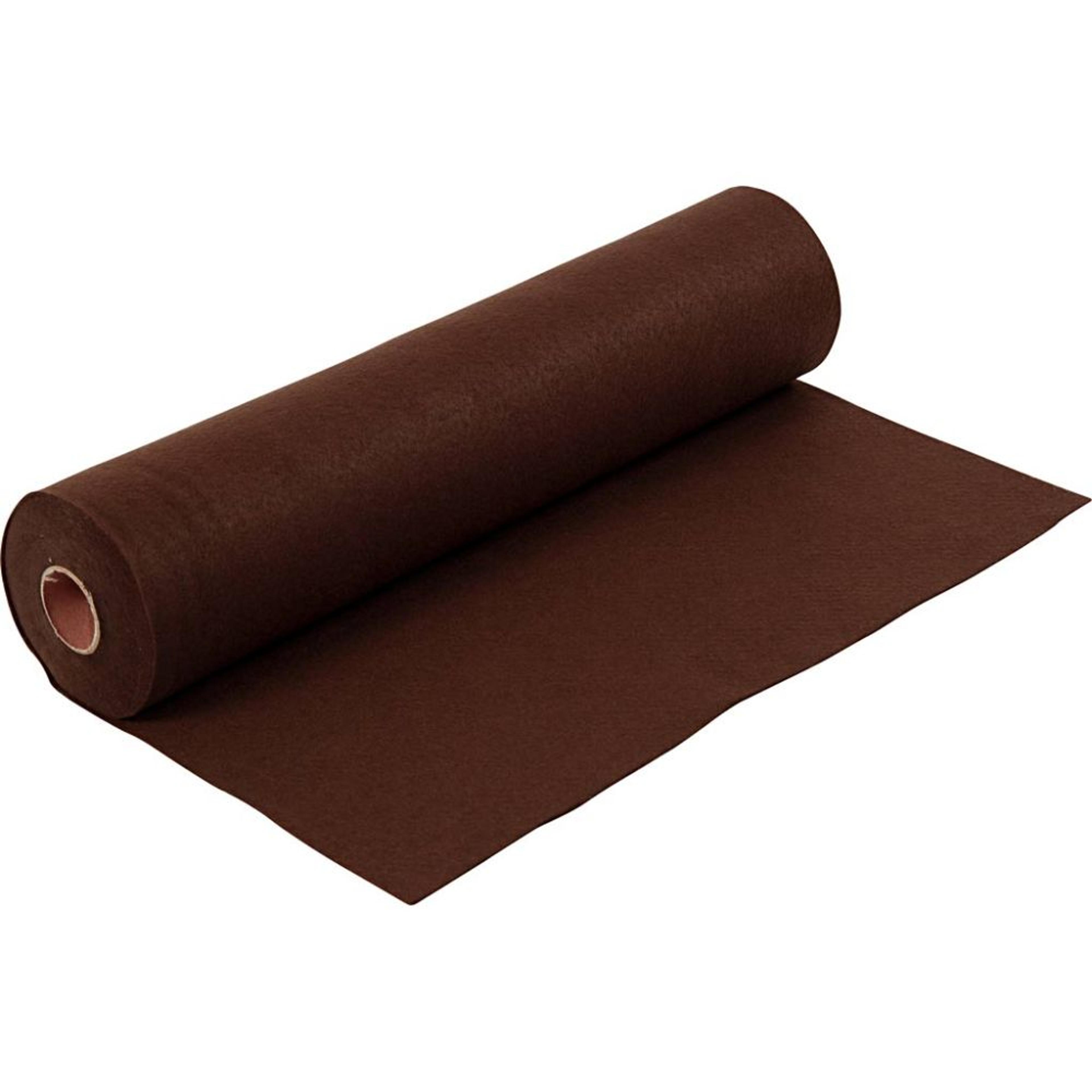 Coloured Felt Roll - 5m Roll - Brown