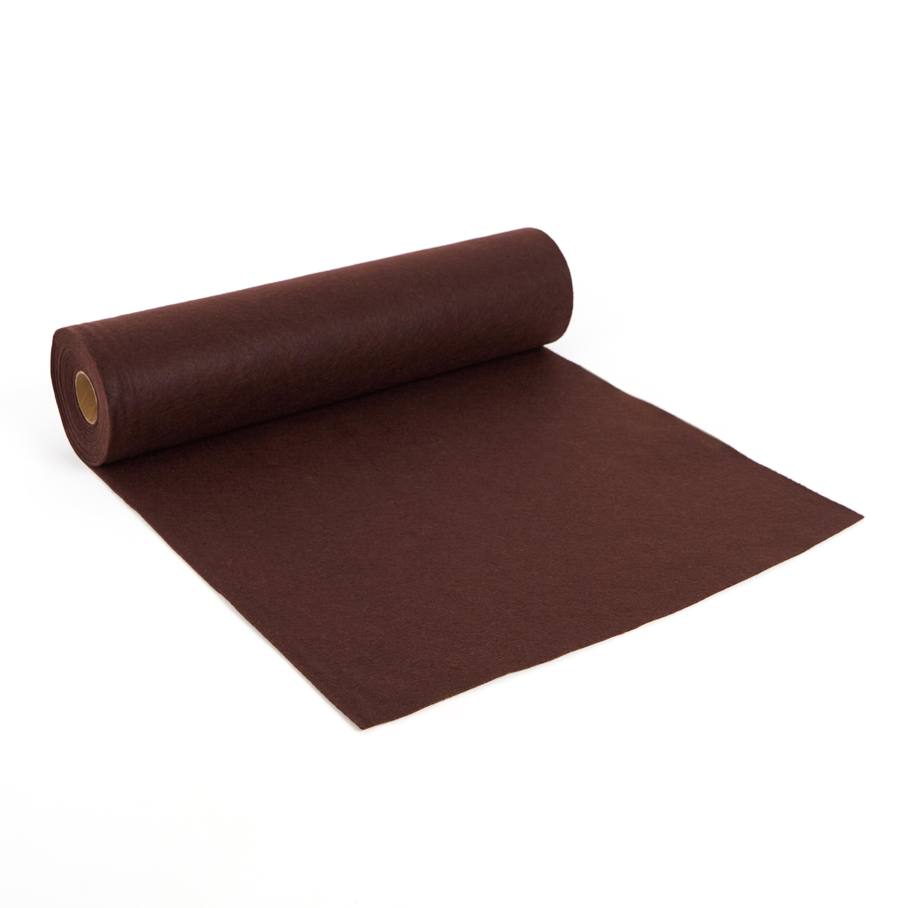 Coloured Felt Roll - 5m Roll - Brown