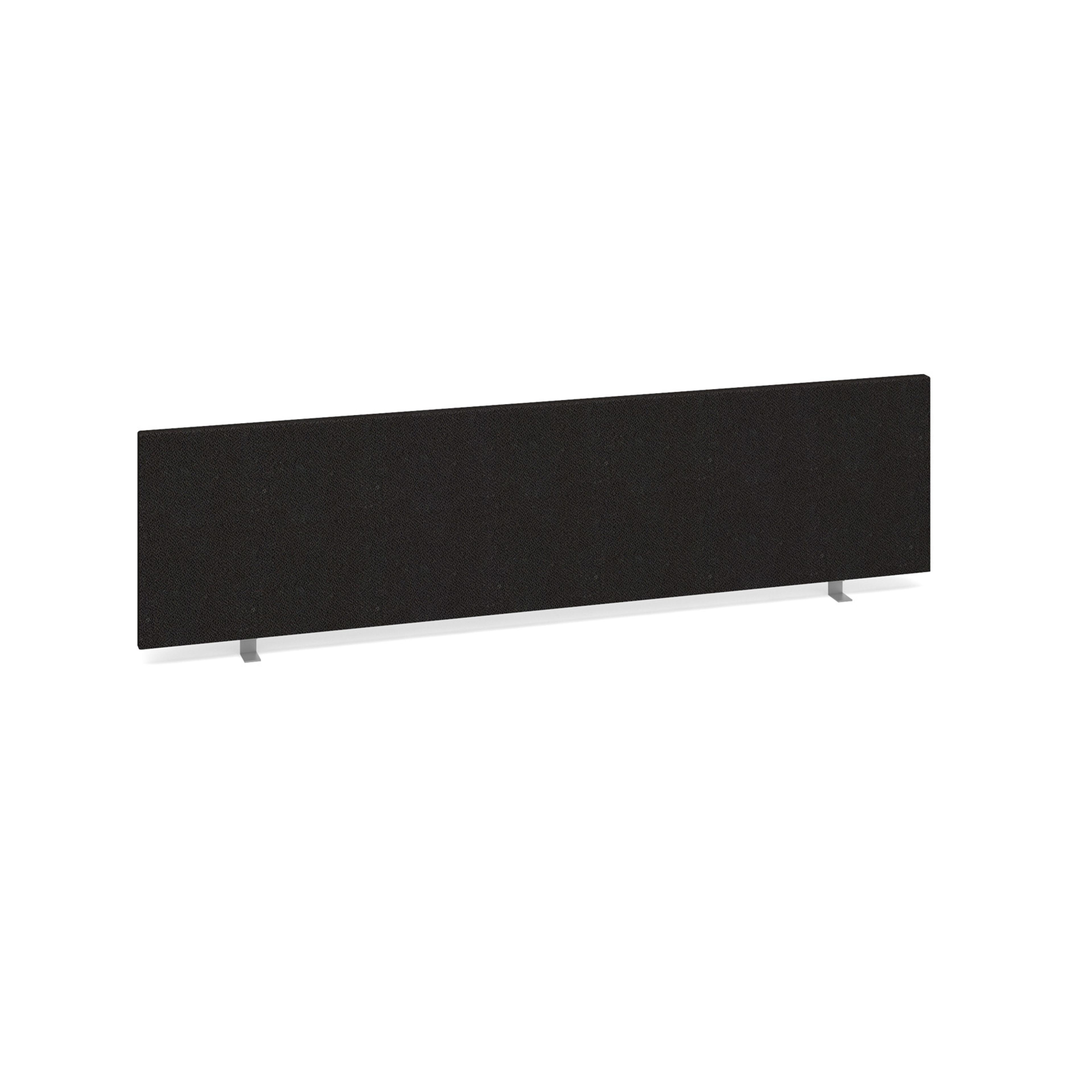 Fabric Wrapped Straight Desk Screen W1600mm - Black