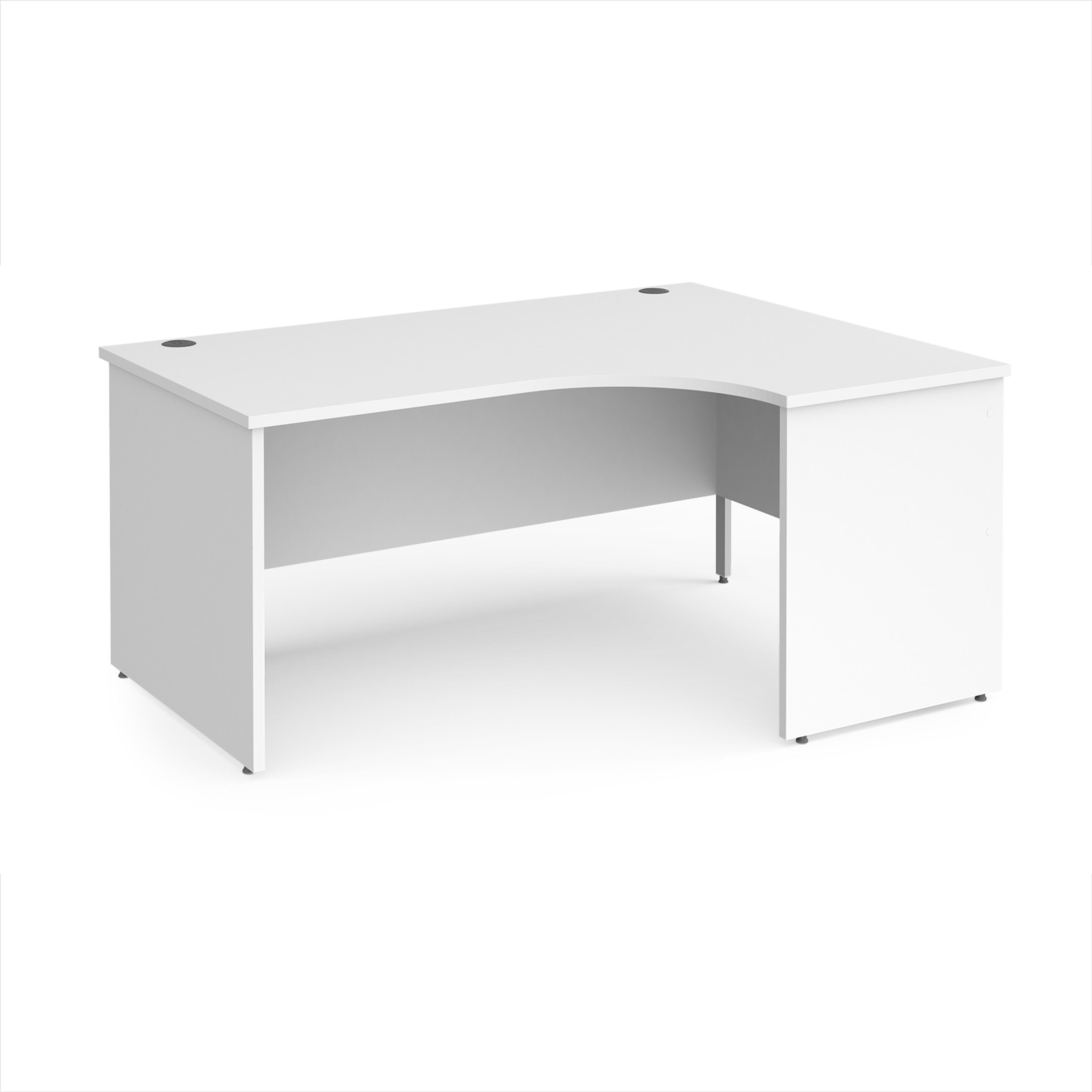 Maestro 25 Panel End Ergo Desk Right Hand 1600 x 800mm - White