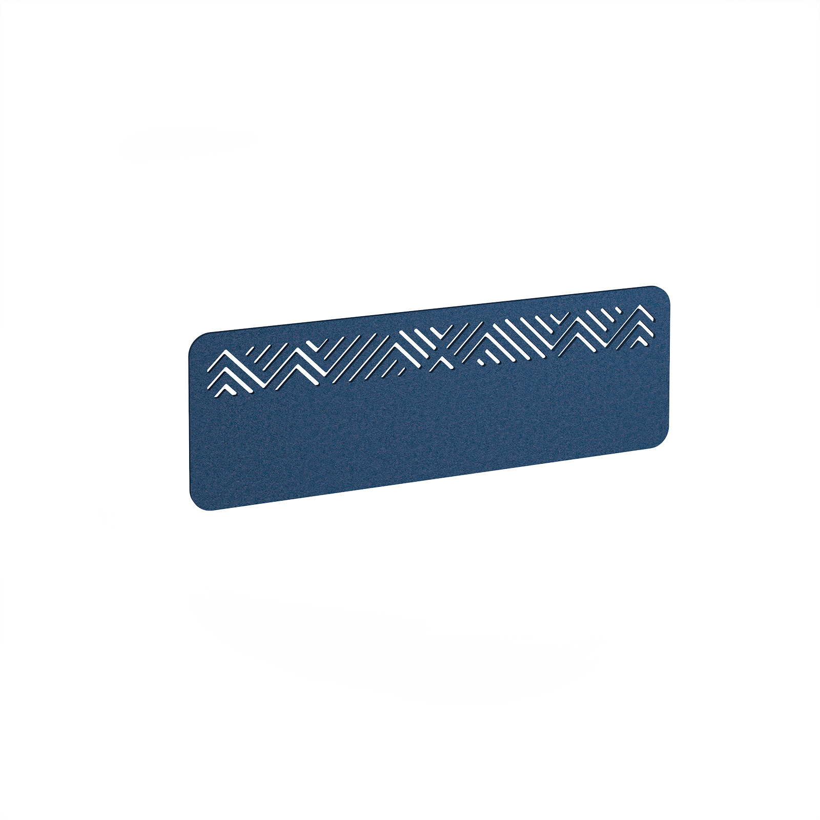 Chevron Acoustic Desktop Screen W1200mm - Blue