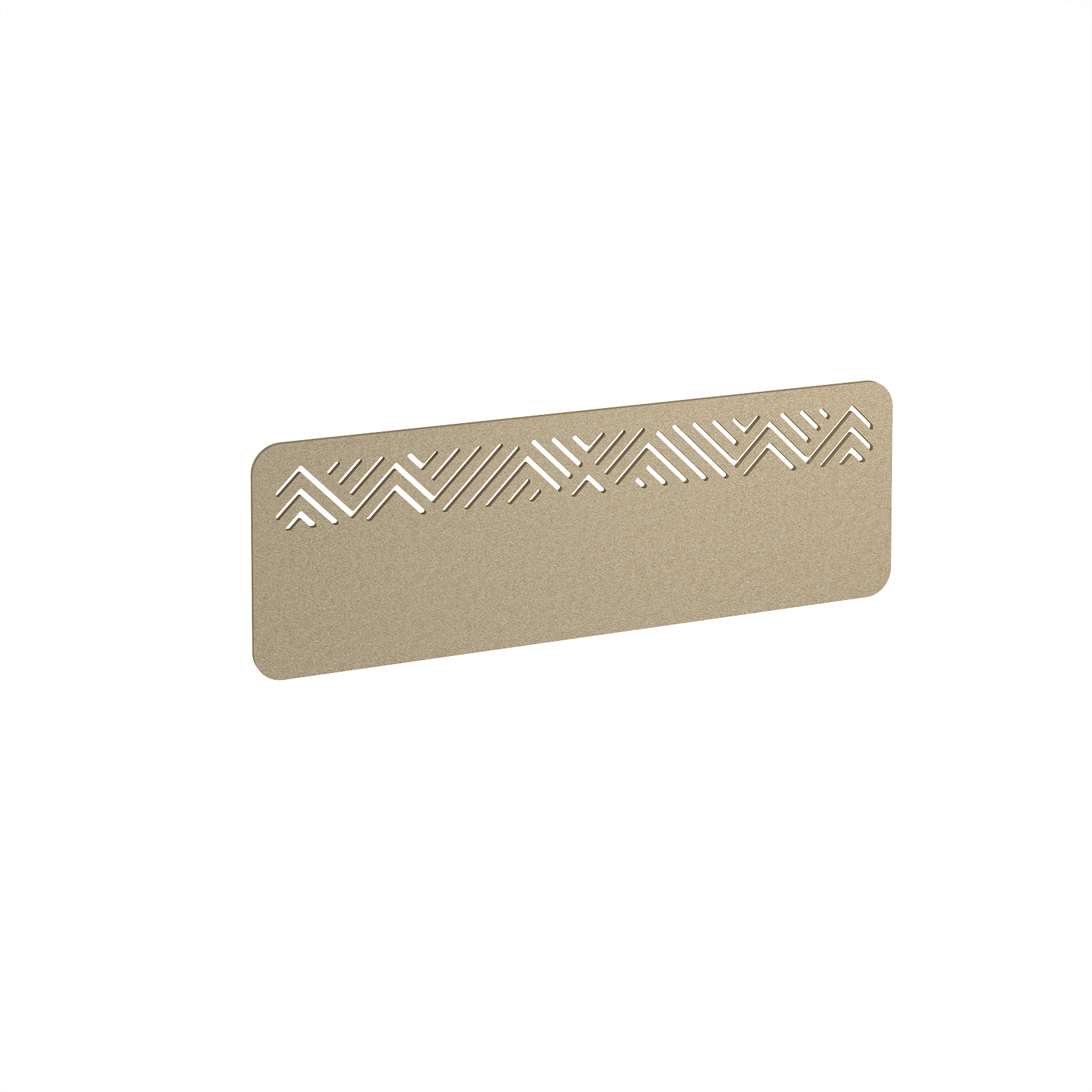Chevron Acoustic Desktop Screen W1200mm - Beige