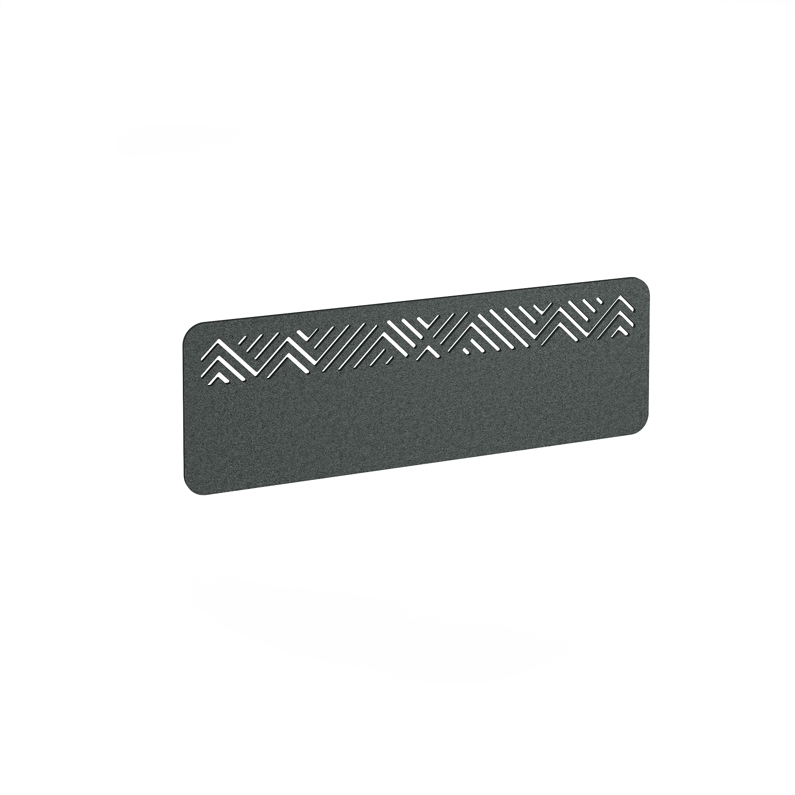 Chevron Acoustic Desktop Screen W1200mm - Dark Grey