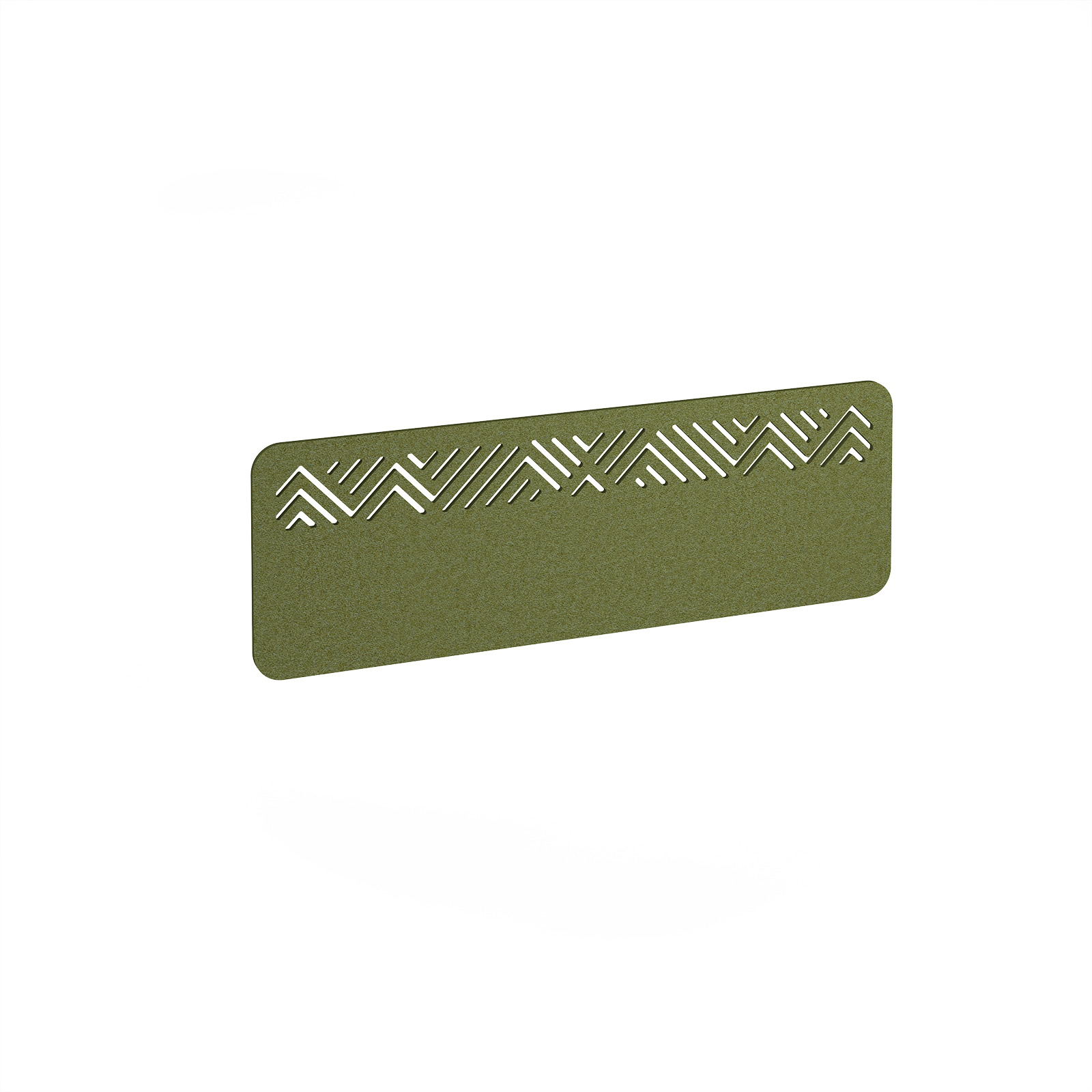 Chevron Acoustic Desktop Screen W1200mm - Dark Green