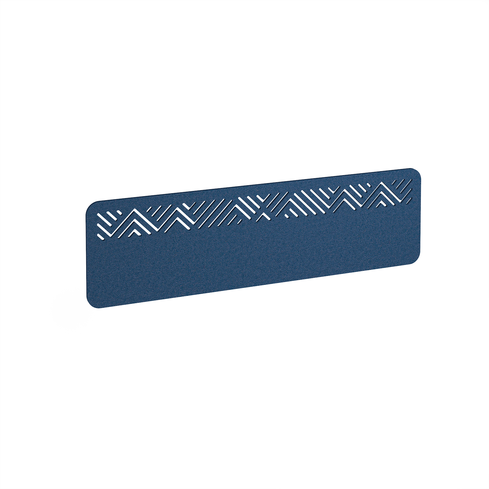 Chevron Acoustic Desktop Screen W1400mm - Blue