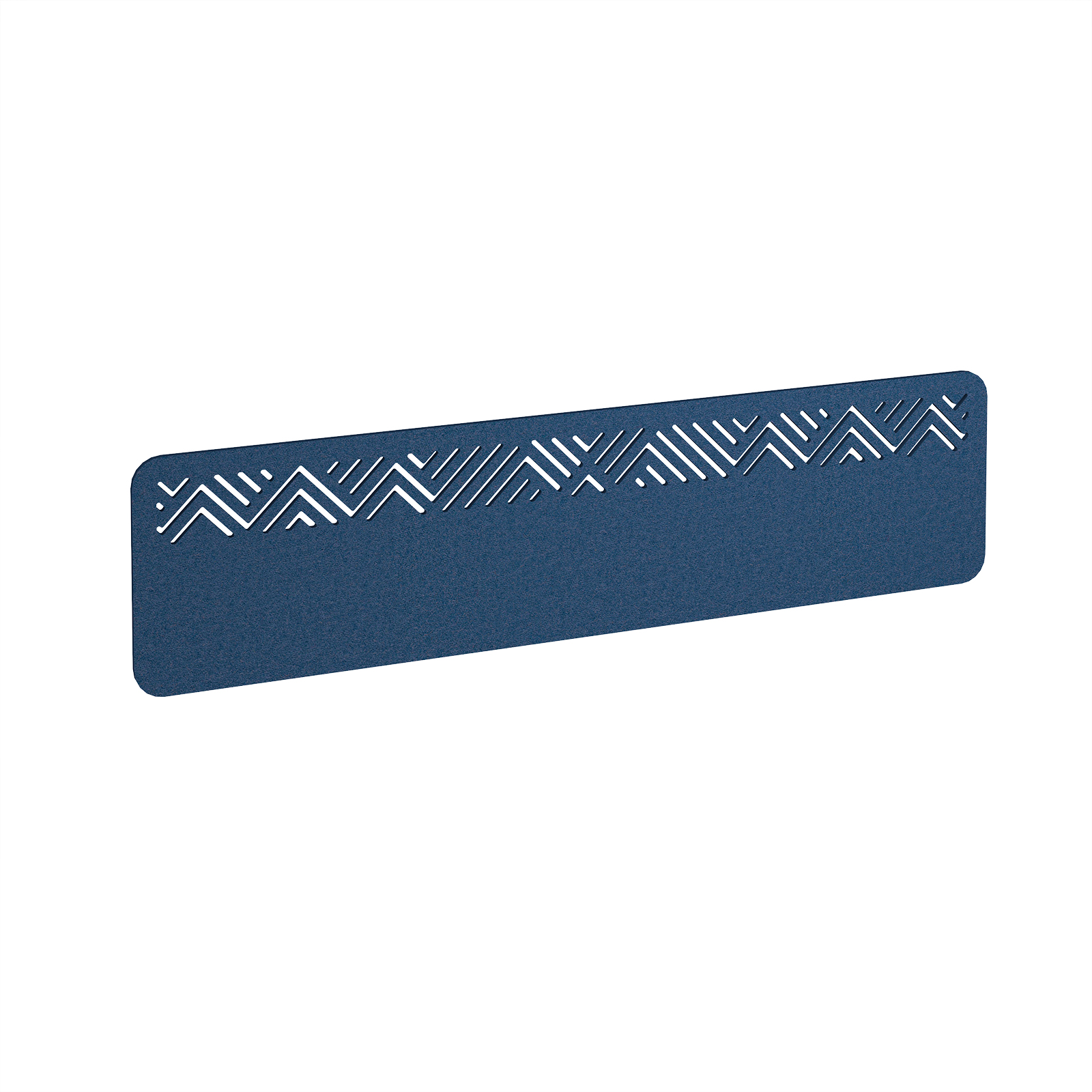 Chevron Acoustic Desktop Screen W1600mm - Blue
