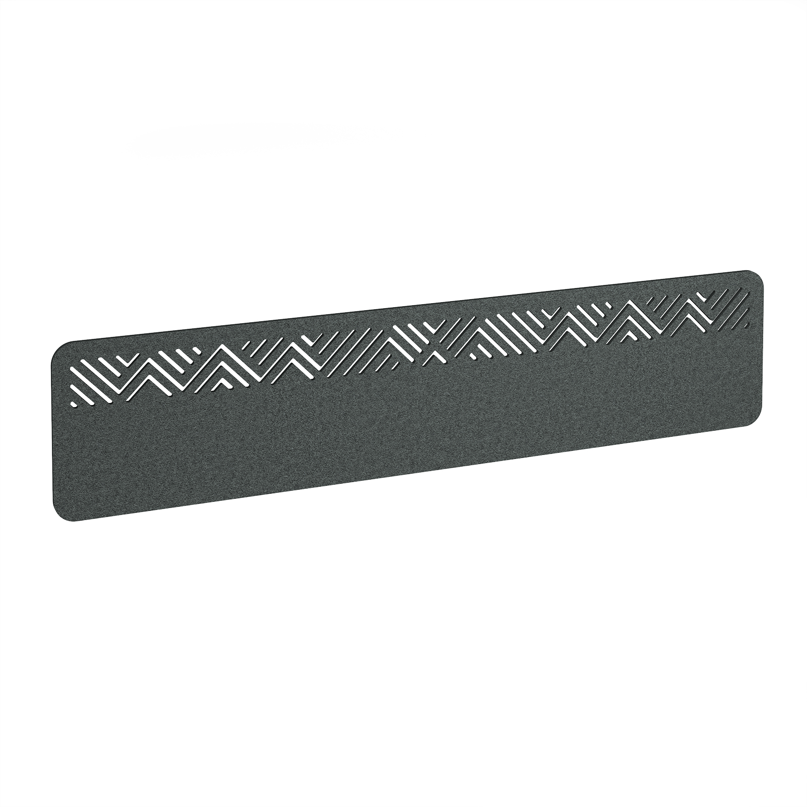 Chevron Acoustic Desktop Screen W1800mm - Dark Grey