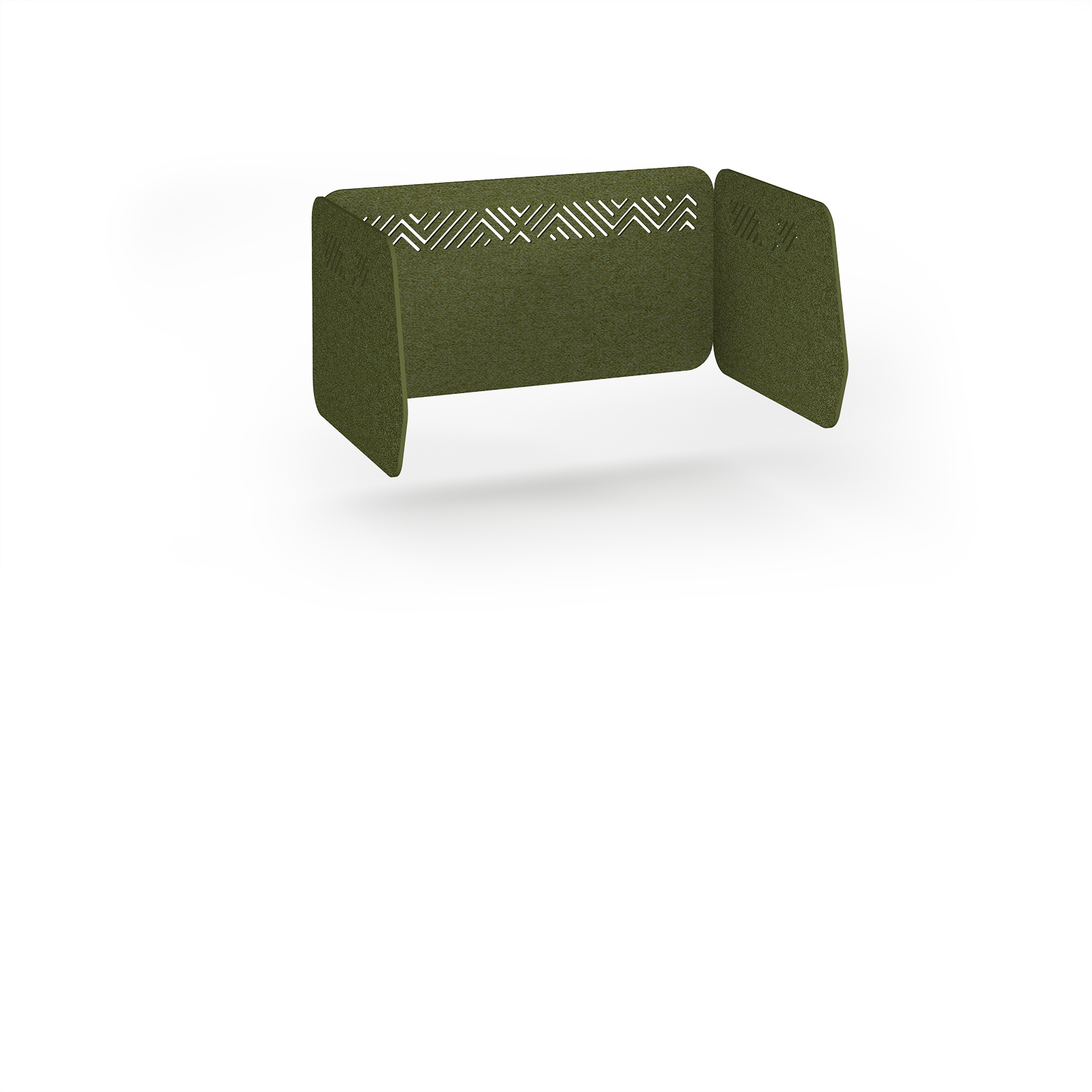 Chevron Acoustic Elev8 Screen W1200mm - Dark Green