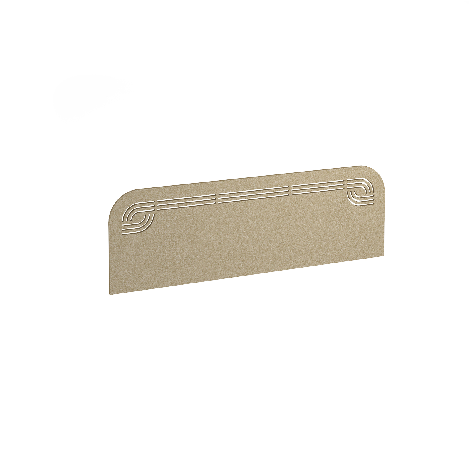 Offset Acoustic Desktop Screen W1200mm - Beige