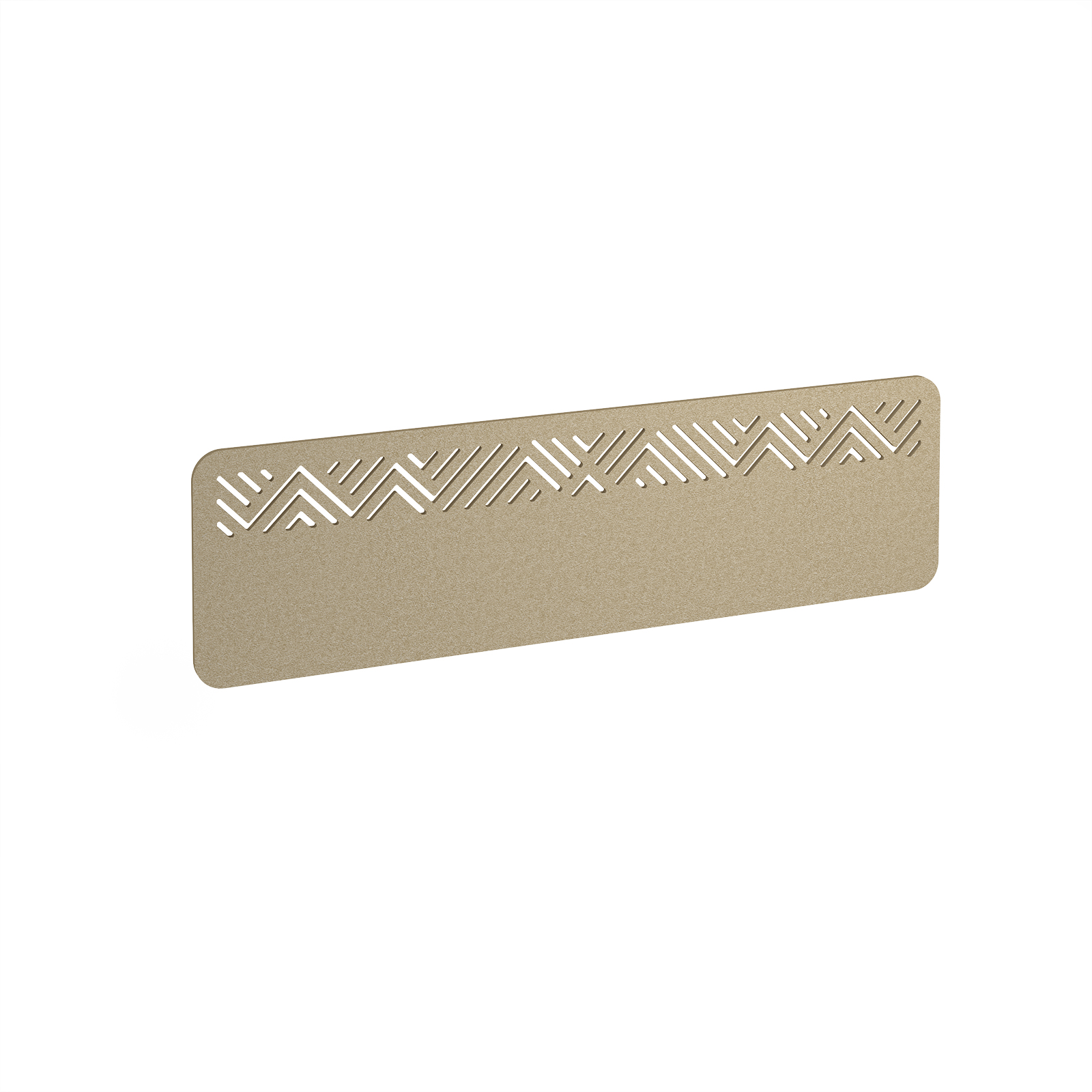 Offset Acoustic Desktop Screen W1400mm - Beige