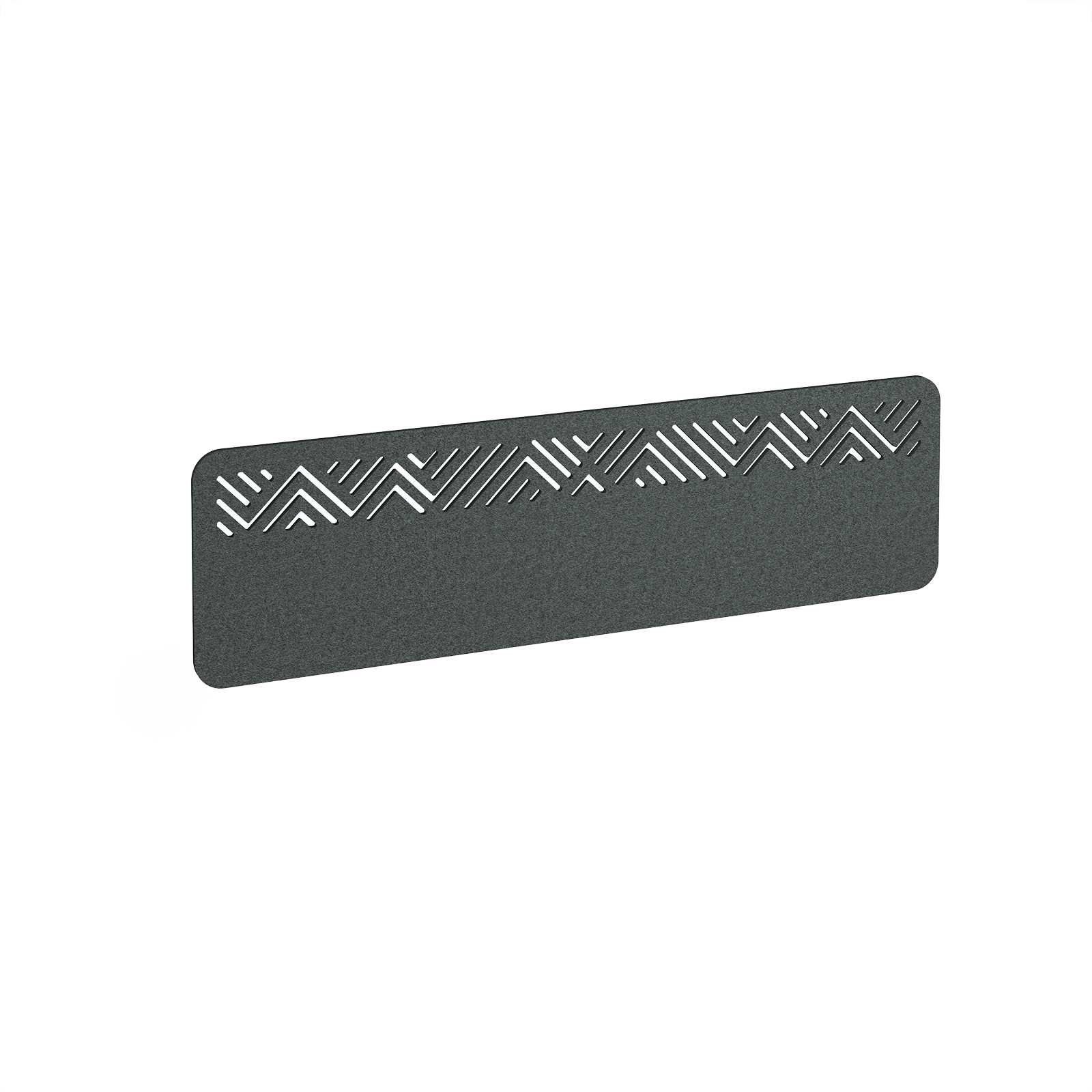 Offset Acoustic Desktop Screen W1400mm - Dark Grey