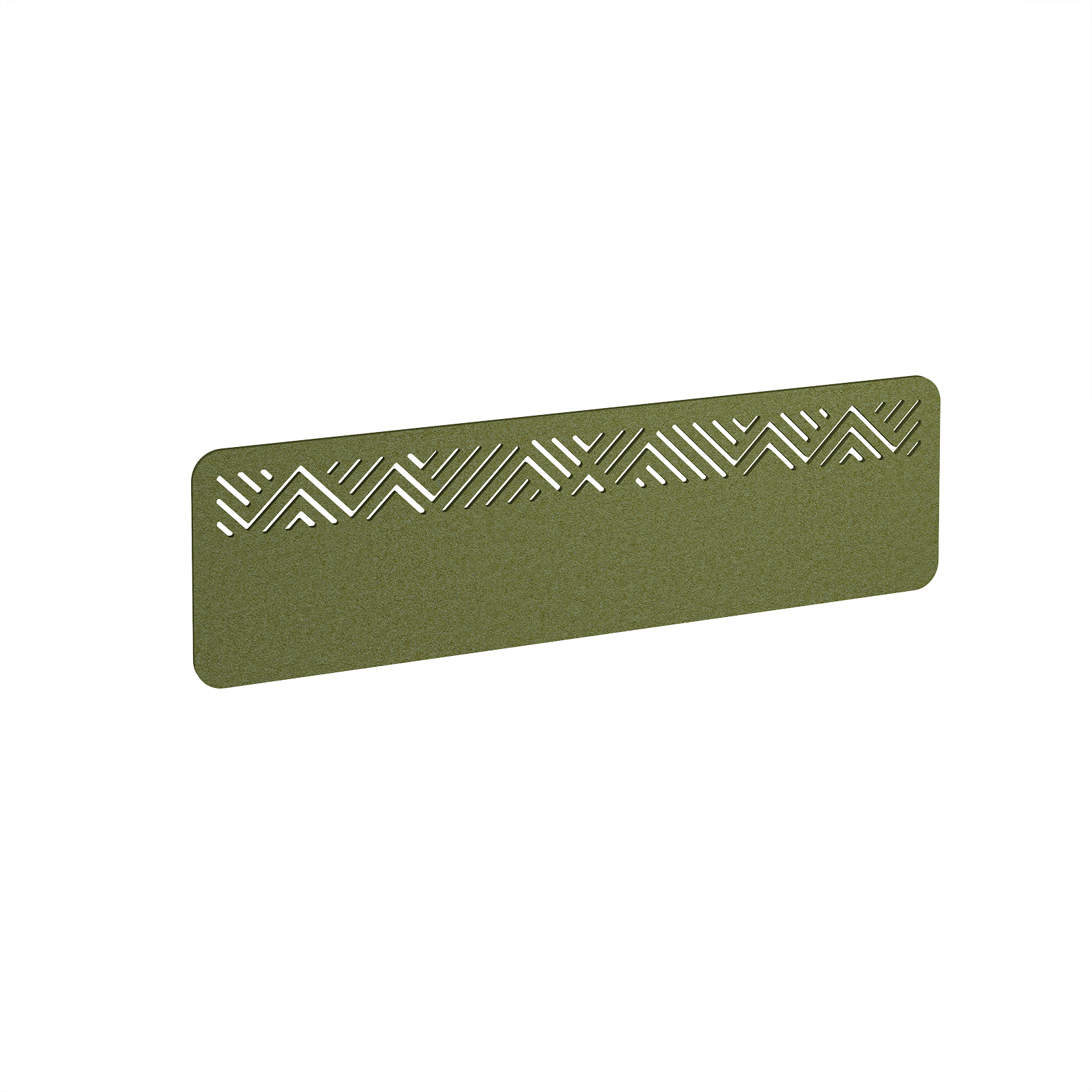 Offset Acoustic Desktop Screen W1400mm - Dark Green