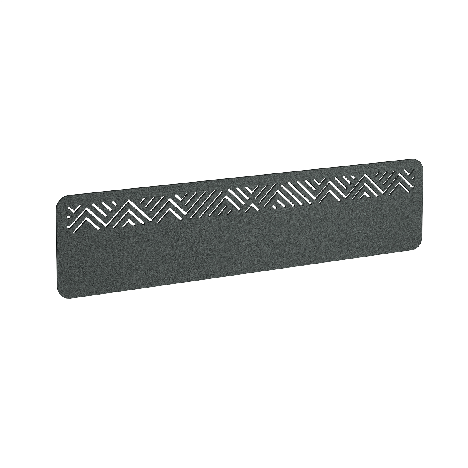 Offset Acoustic Desktop Screen W1600mm - Dark Grey