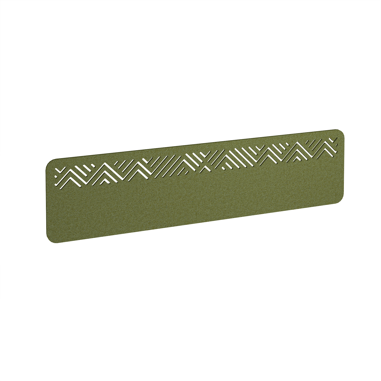 Offset Acoustic Desktop Screen W1600mm - Dark Green