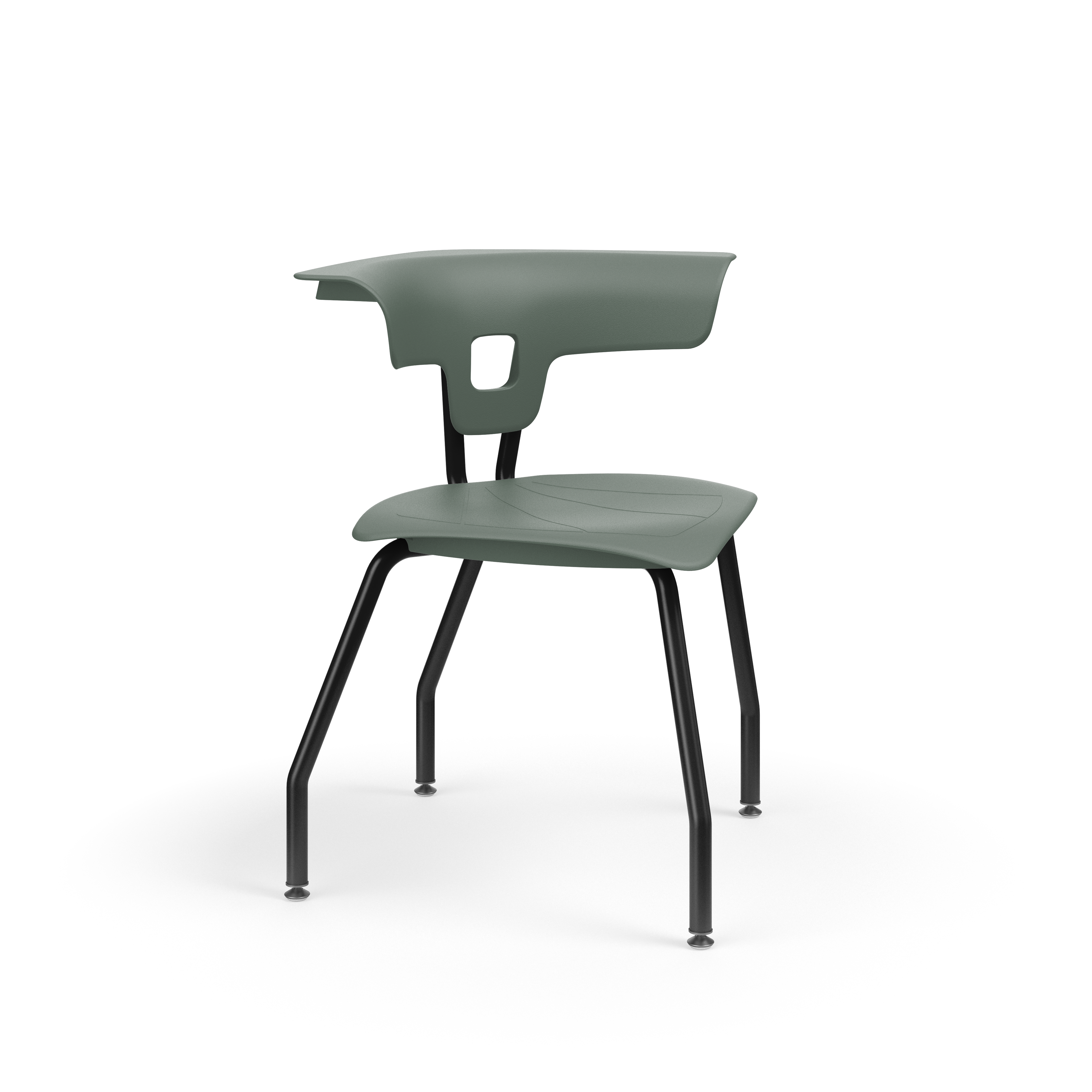 Ruckus Chair with Upholstery BLK - Grey