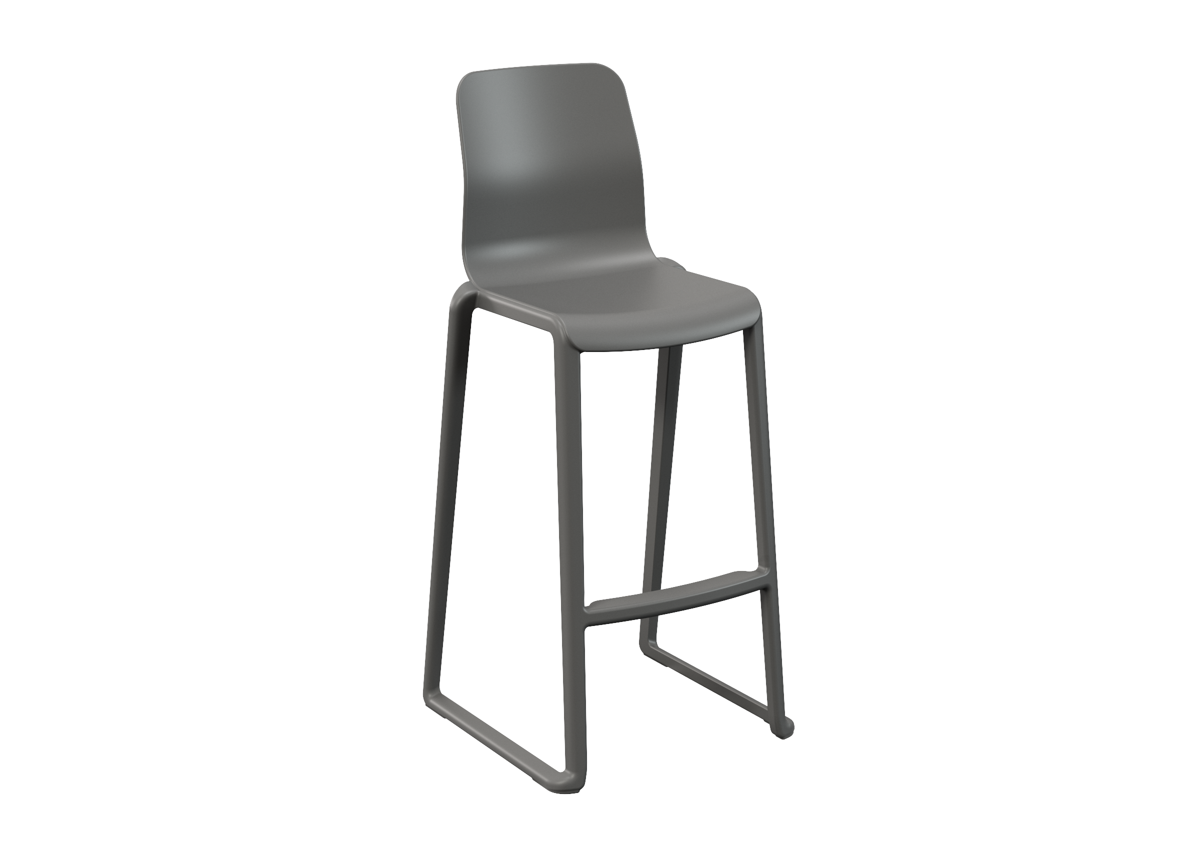 Hatton High Back Chair - Iron Grey