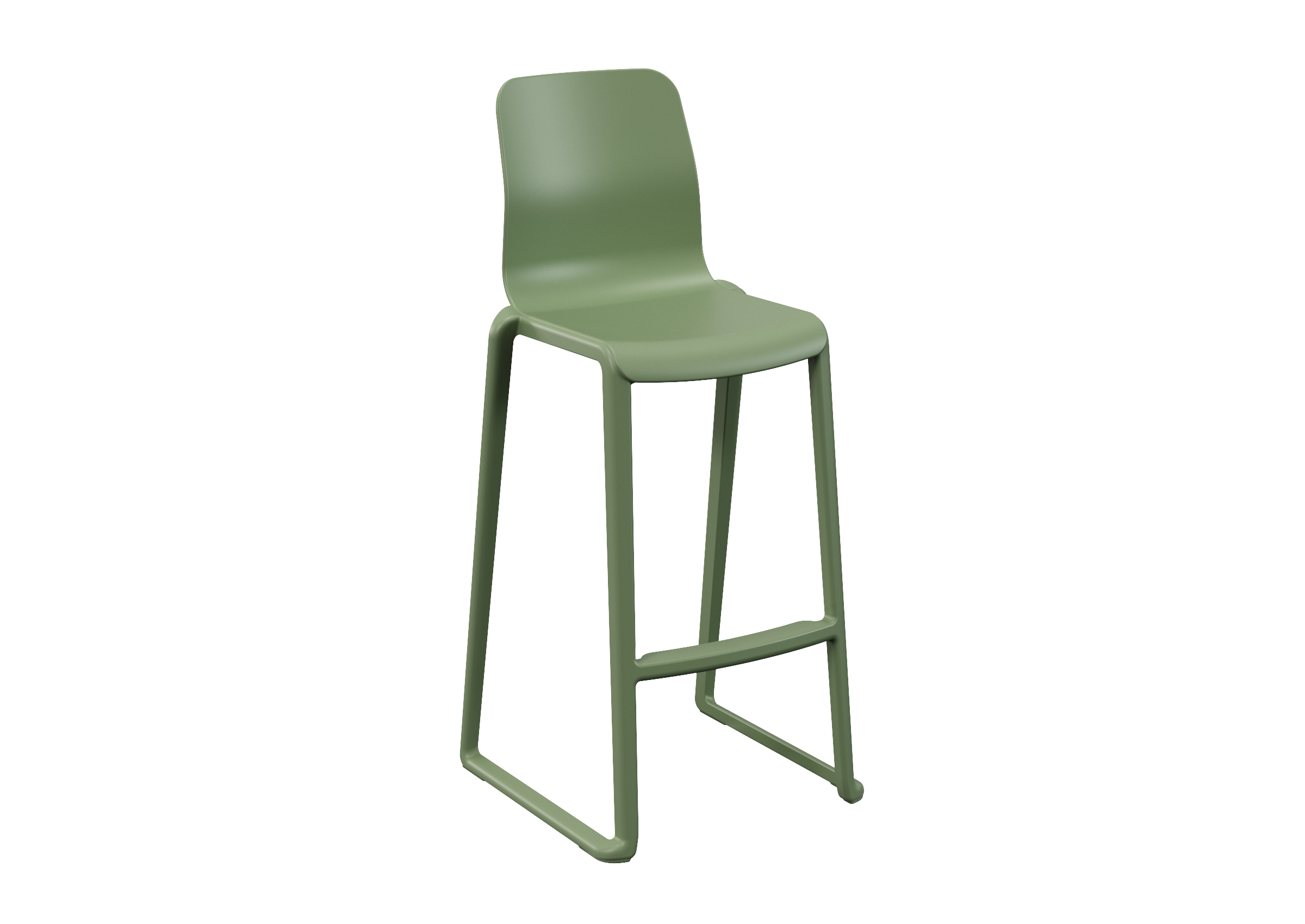 Hatton High Back Chair - Moss Green