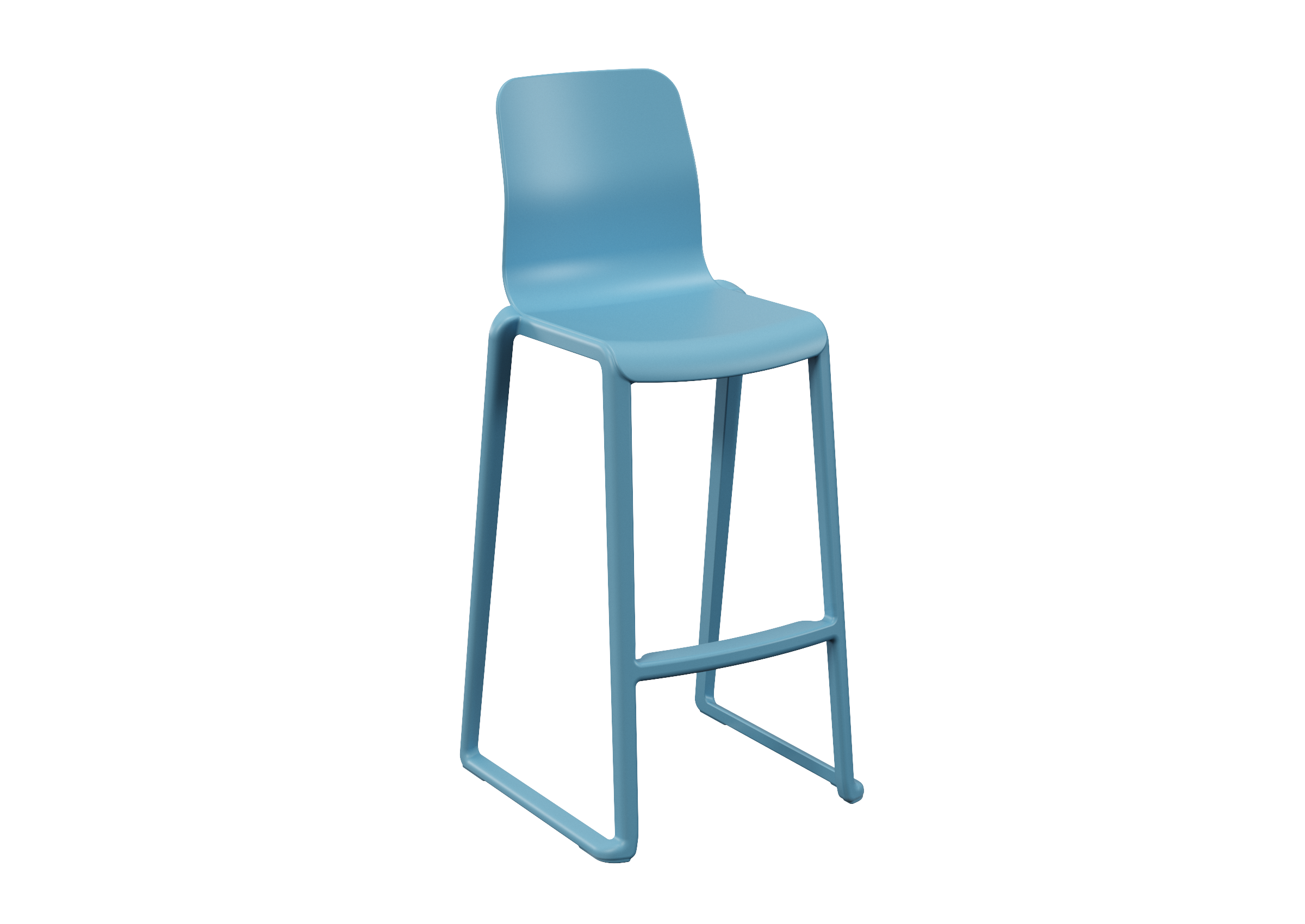 Hatton High Back Chair - Powder Blue