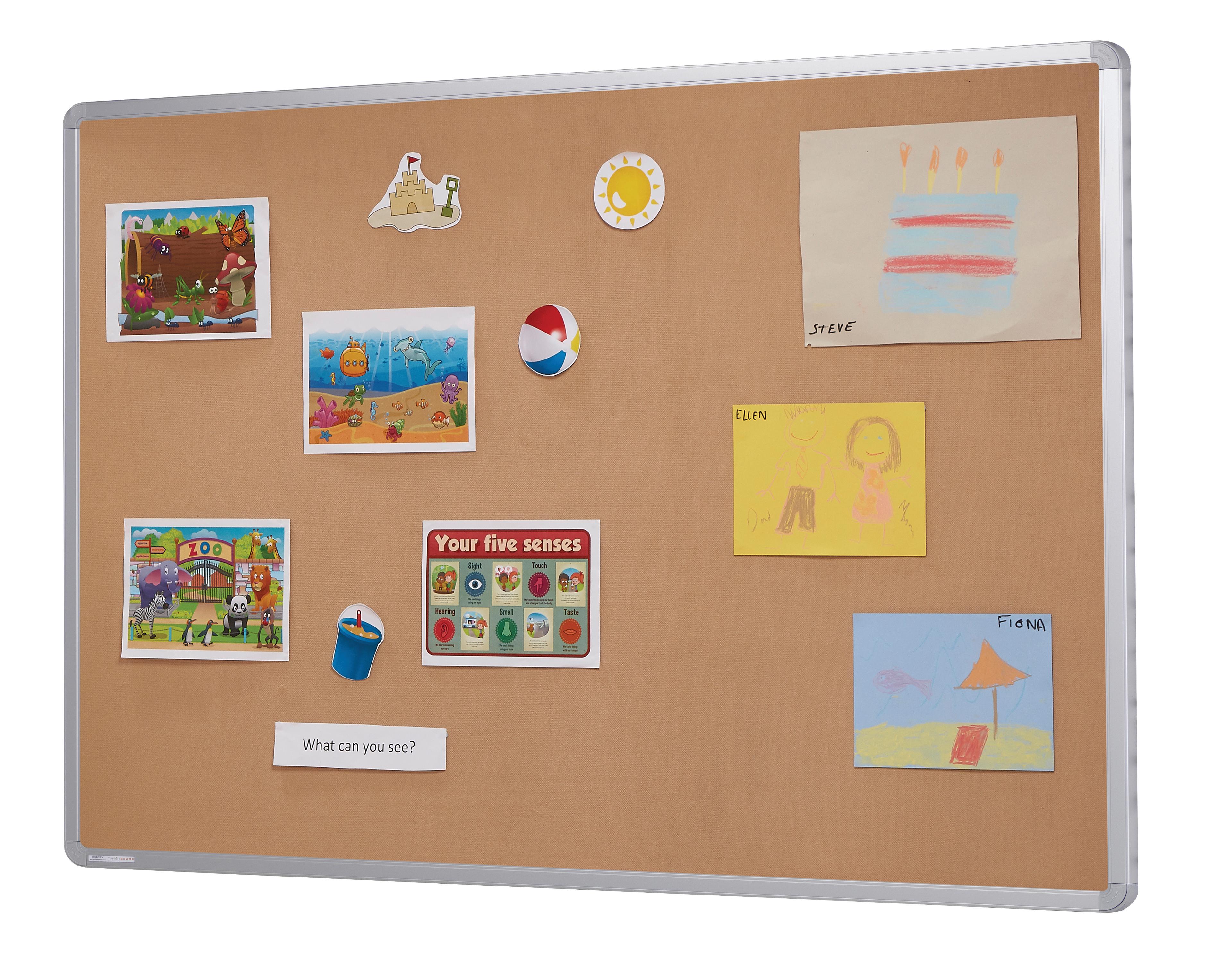 FlameShield Aluminum Framed Display Board - W1800 x H1200mm Natural