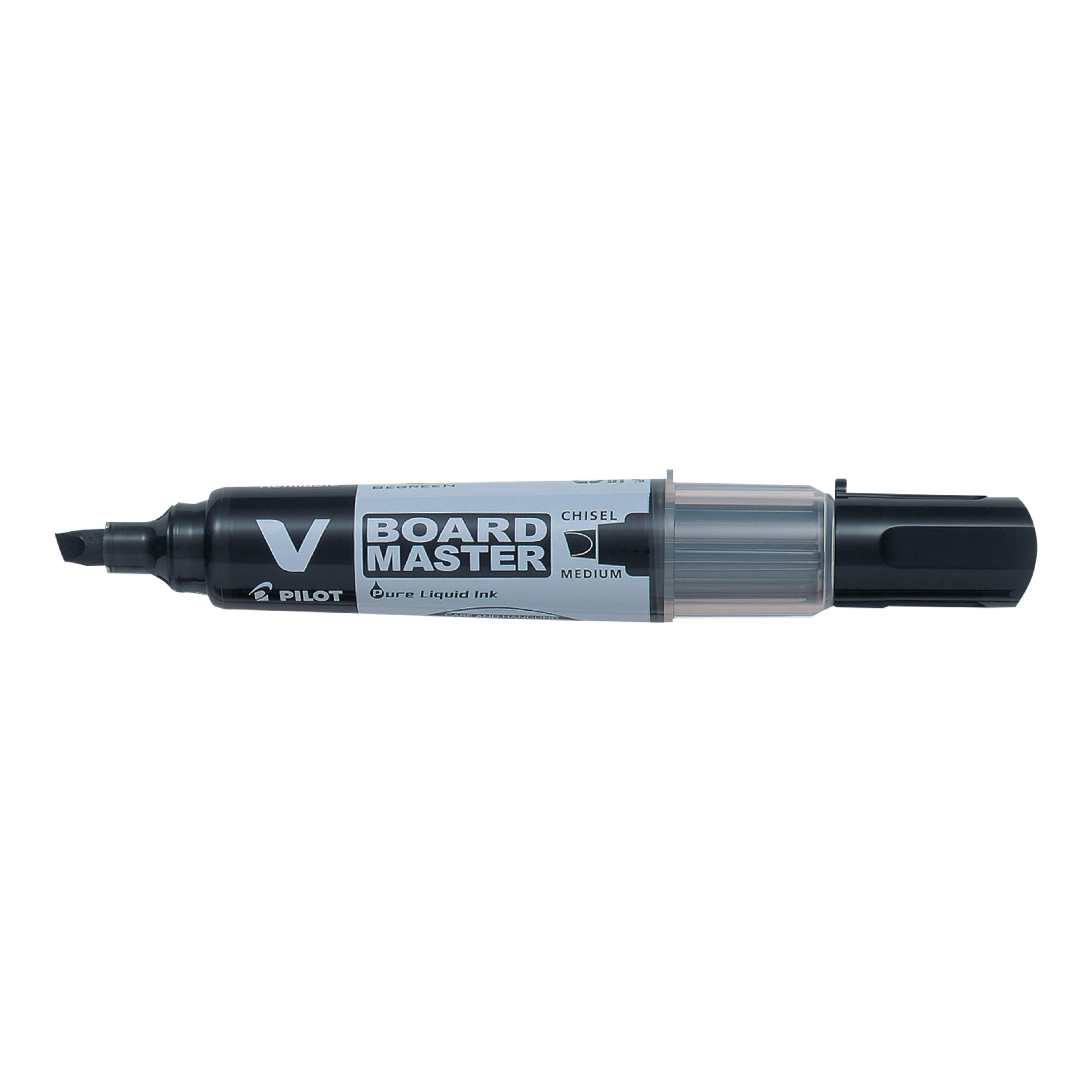 PILOT V-Board Marker - Medium Chisel Tip - Pack 10 - Black