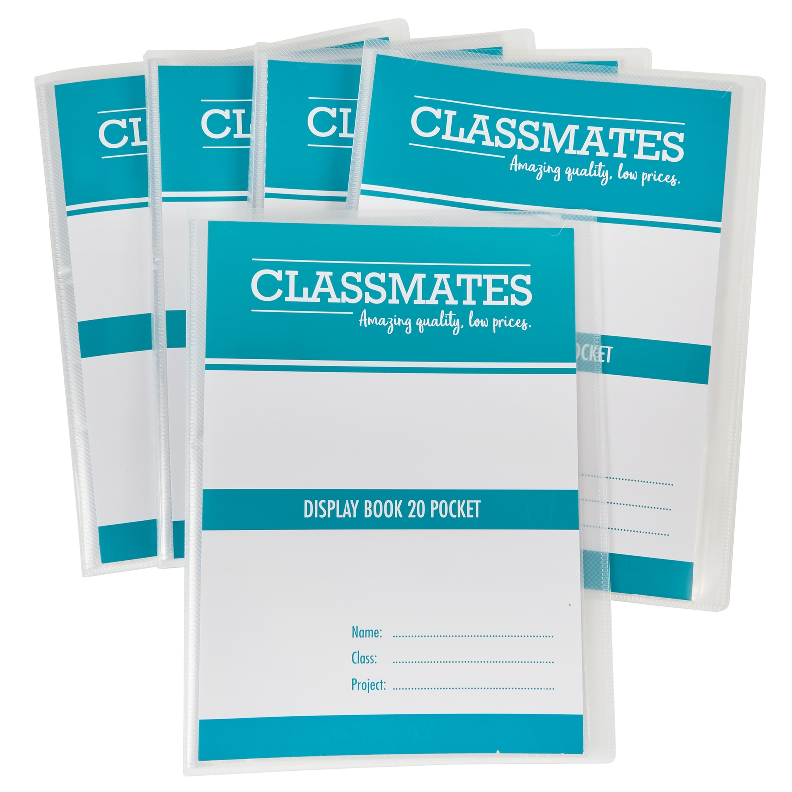 Classmates Display Book A4 Clear - Pack of 5