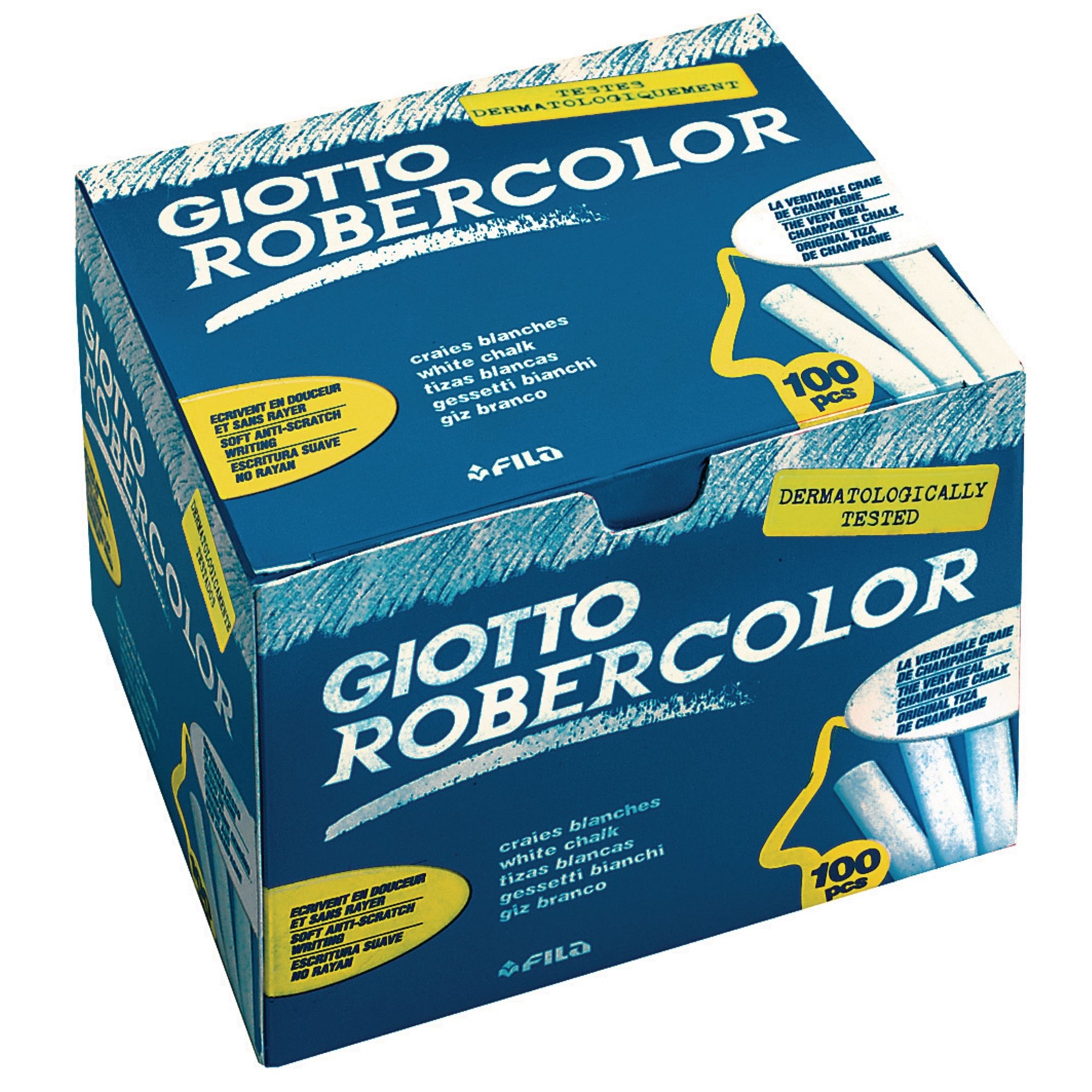 Giotto Robercolor Chalk - White Pack of 100